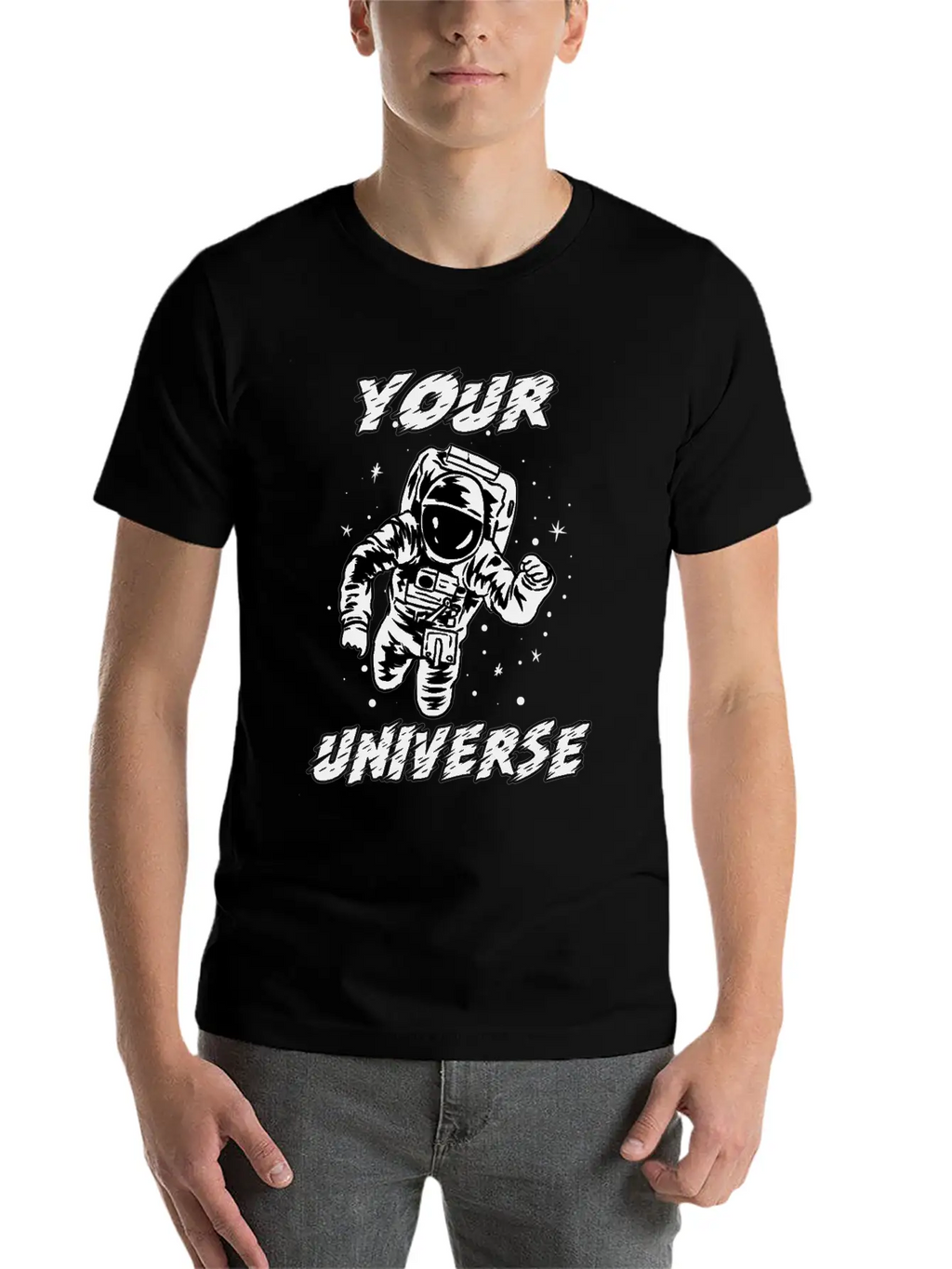 Universe Traveler Space-man Galaxies Stars Gift Basic Graphic T-Shirt – Daily Comfort In Soft Cotton