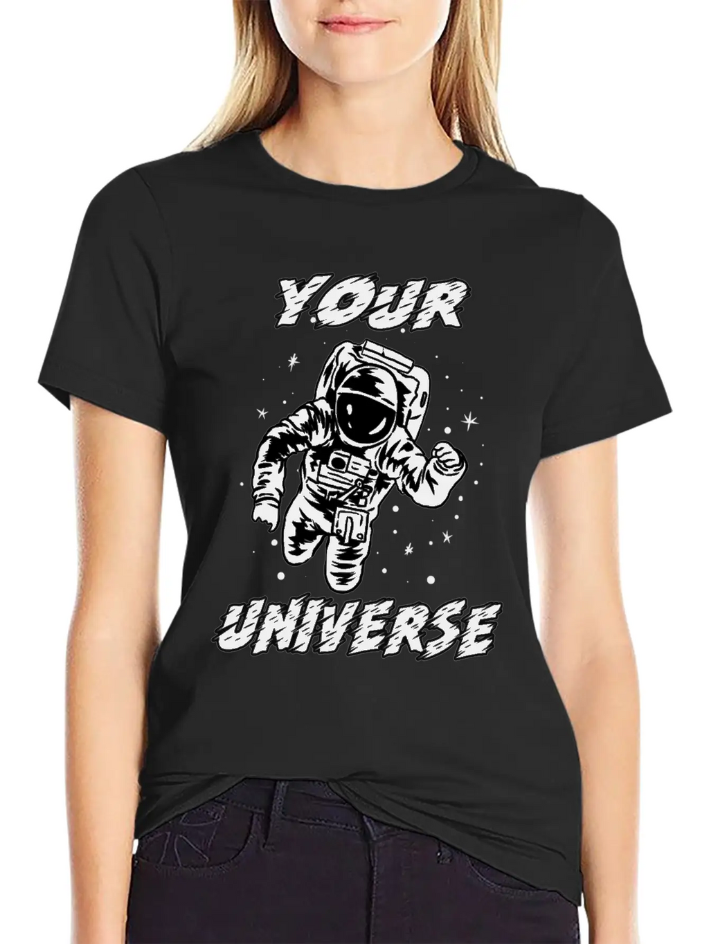 Universe Traveler Space-man Galaxies Stars Gift Basic Graphic T-Shirt – Daily Comfort In Soft Cotton