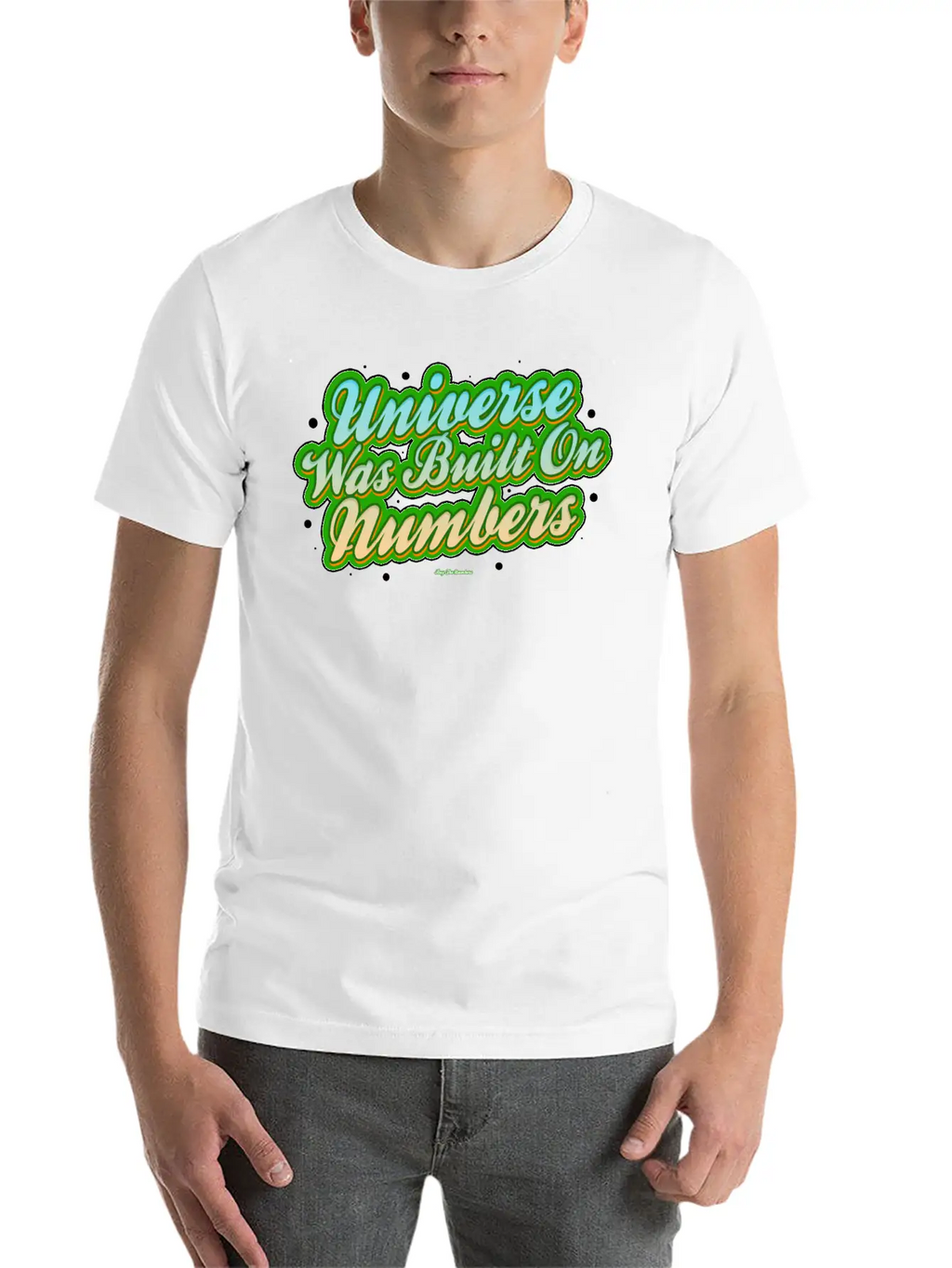 Universe Was Built On Numbers Timeless Short Sleeve Tee – Comfy And Minimalist Design