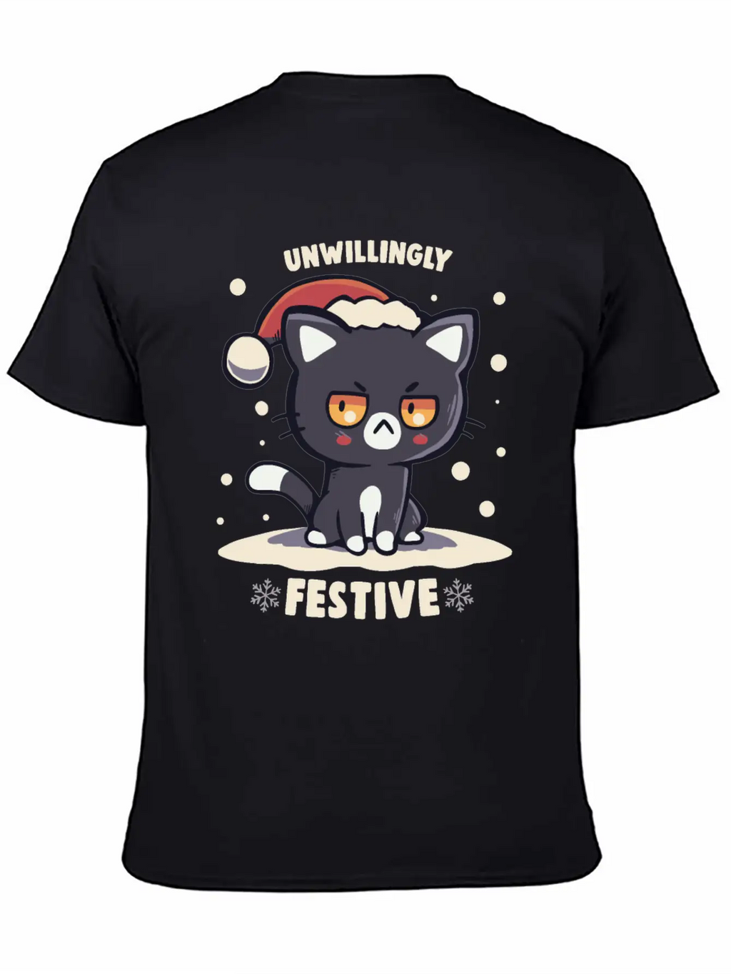 Unwillingly Festive Timeless Short Sleeve Tee – Comfy And Minimalist Design
