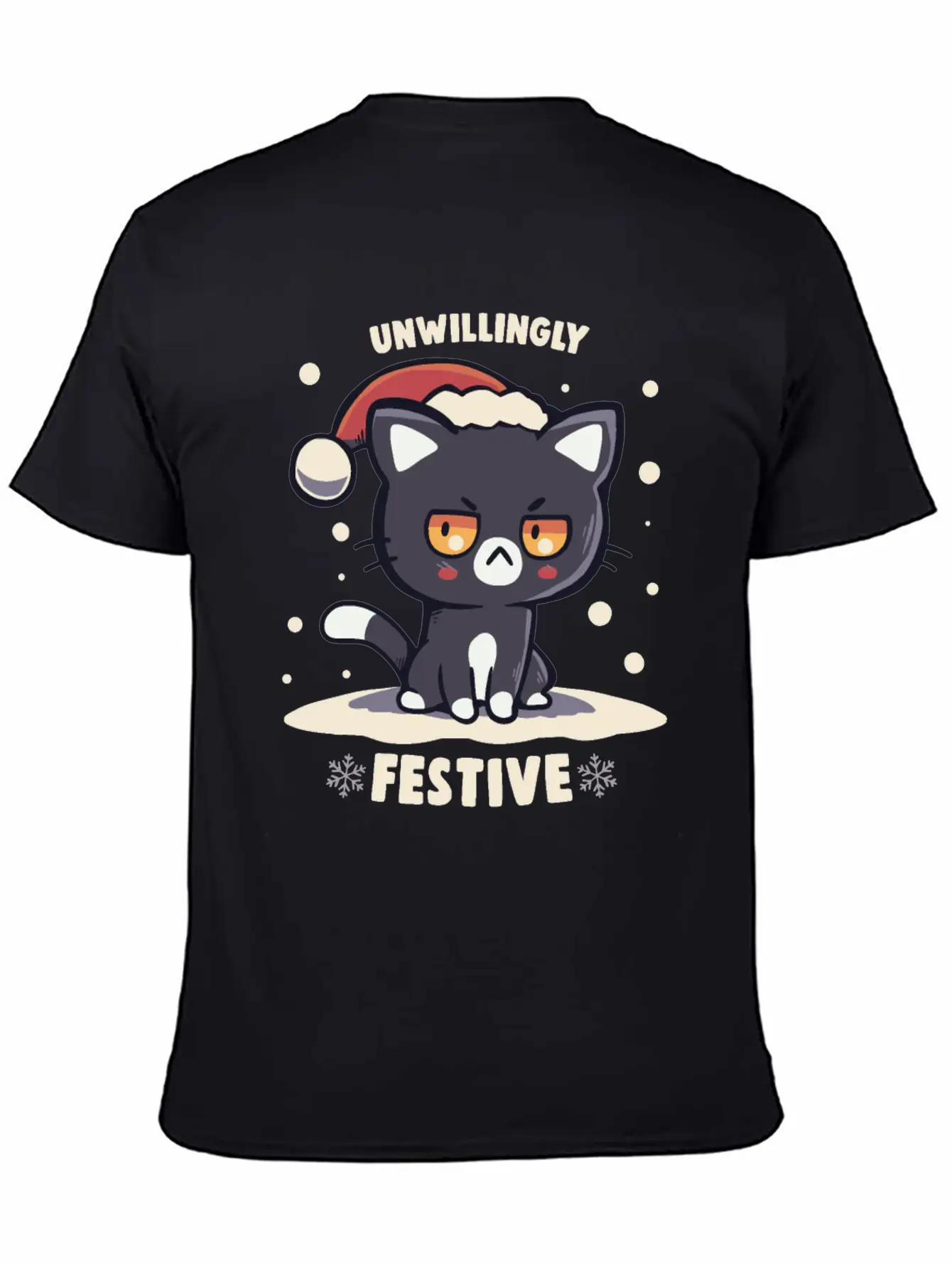 Unwillingly Festive Timeless Short Sleeve Tee – Comfy And Minimalist Design