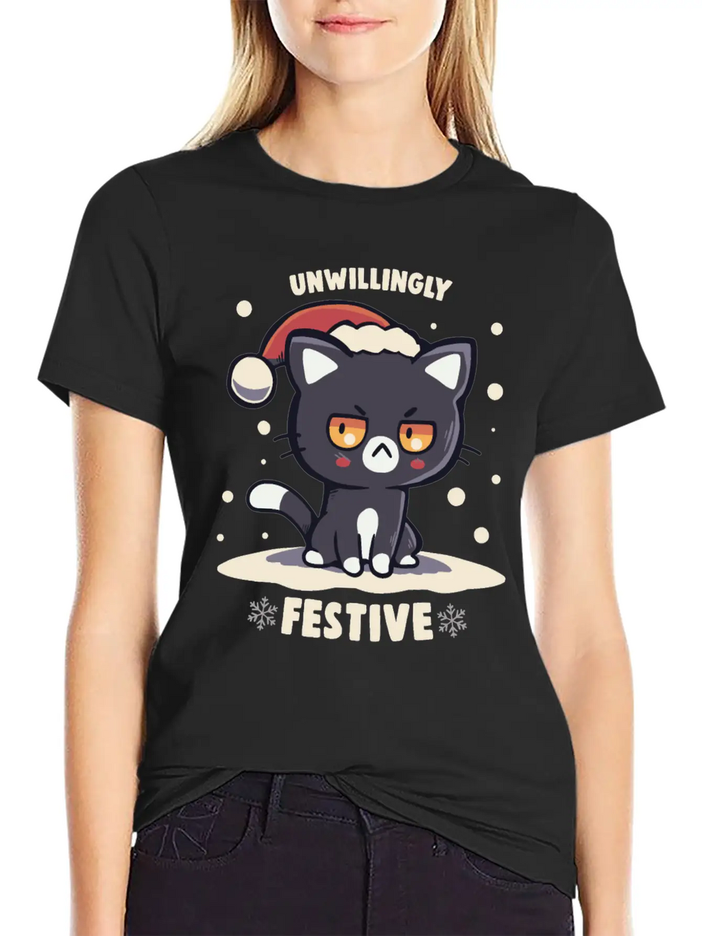 Unwillingly Festive Timeless Short Sleeve Tee – Comfy And Minimalist Design