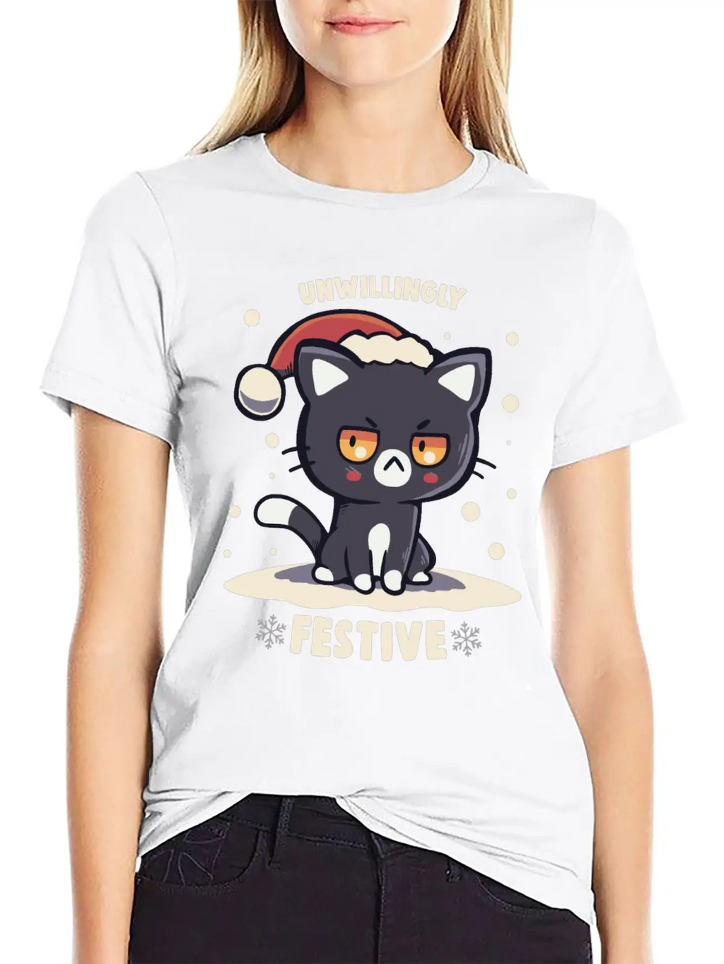 Unwillingly Festive Timeless Short Sleeve Tee – Comfy And Minimalist Design