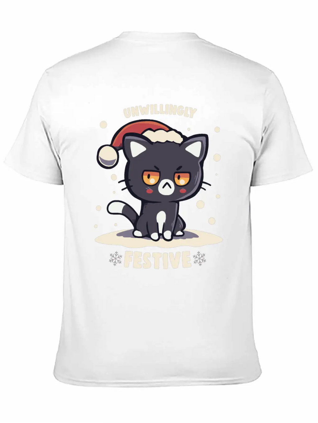 Unwillingly Festive Timeless Short Sleeve Tee – Comfy And Minimalist Design