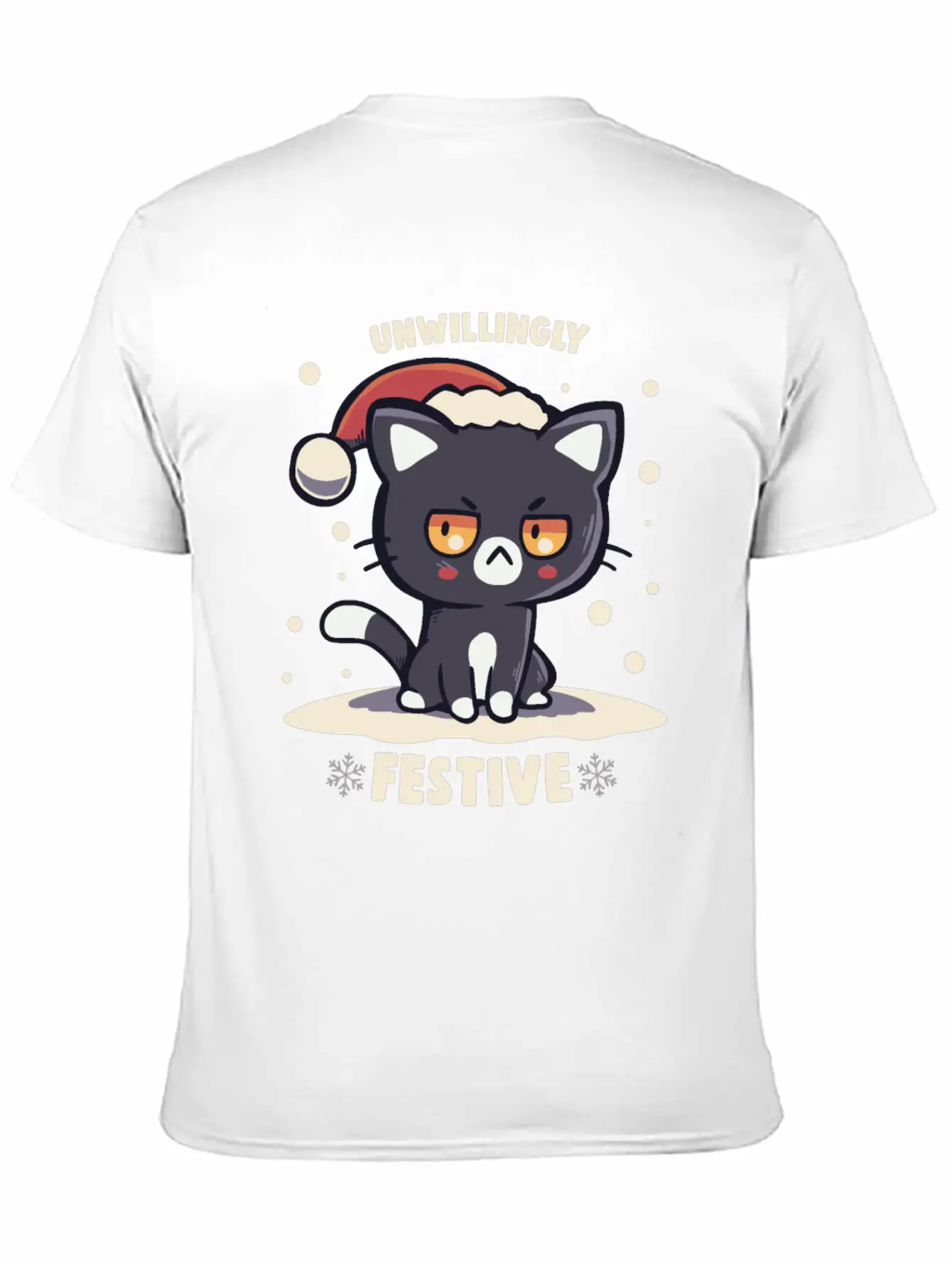 Unwillingly Festive Timeless Short Sleeve Tee – Comfy And Minimalist Design