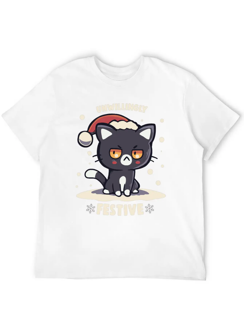 Unwillingly Festive Timeless Short Sleeve Tee – Comfy And Minimalist Design
