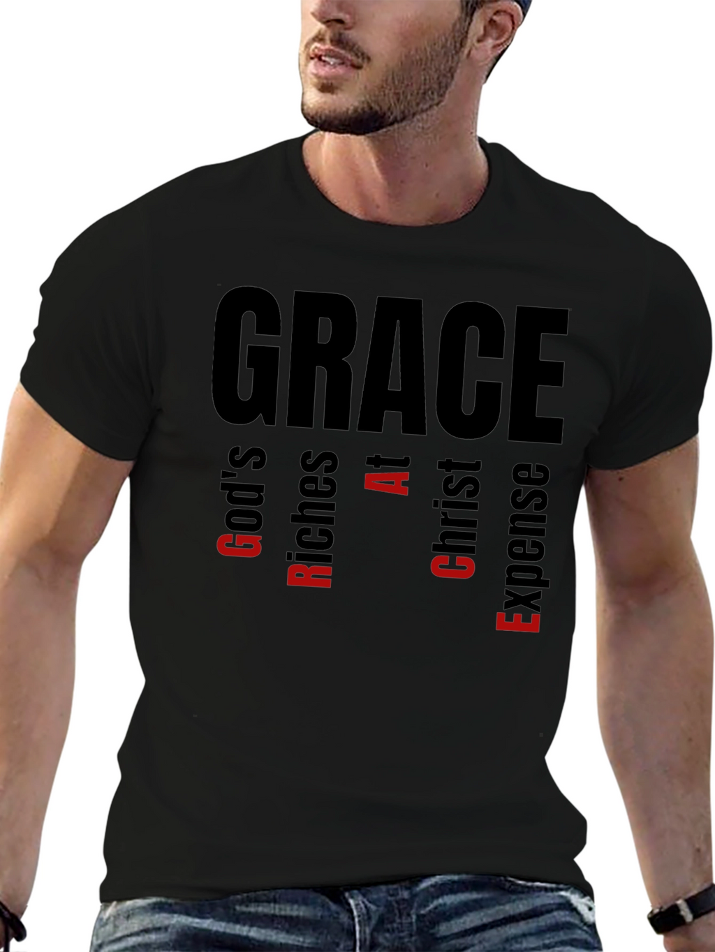 Grace Acronym T-Shirt: Gods Riches At Christ Expense