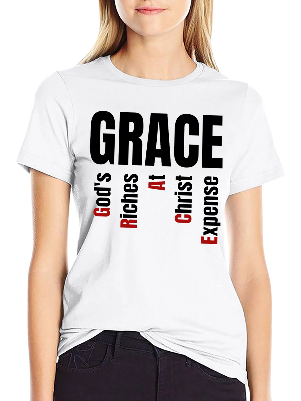 Grace Acronym T-Shirt: Gods Riches At Christ Expense