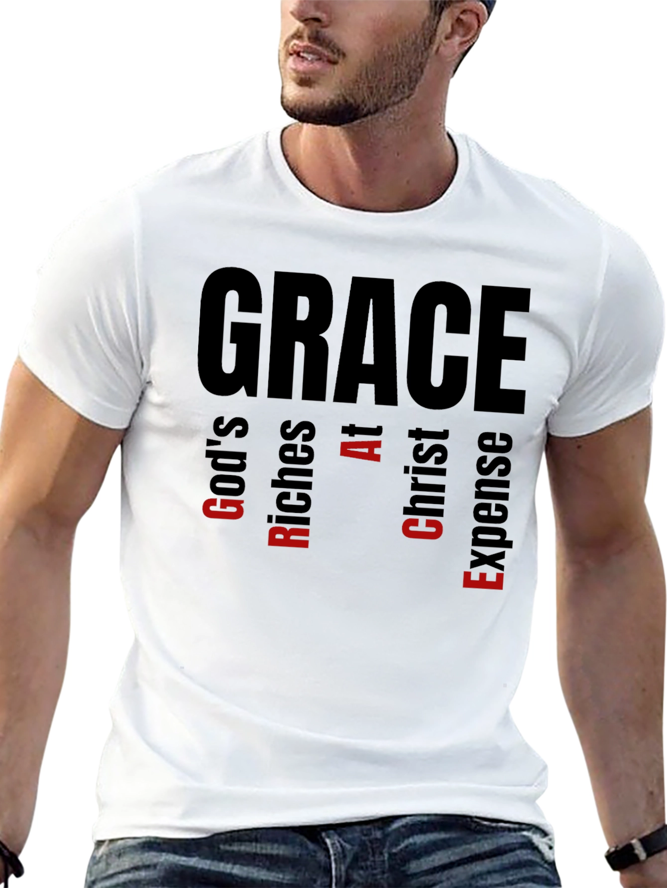 Grace Acronym T-Shirt: Gods Riches At Christ Expense