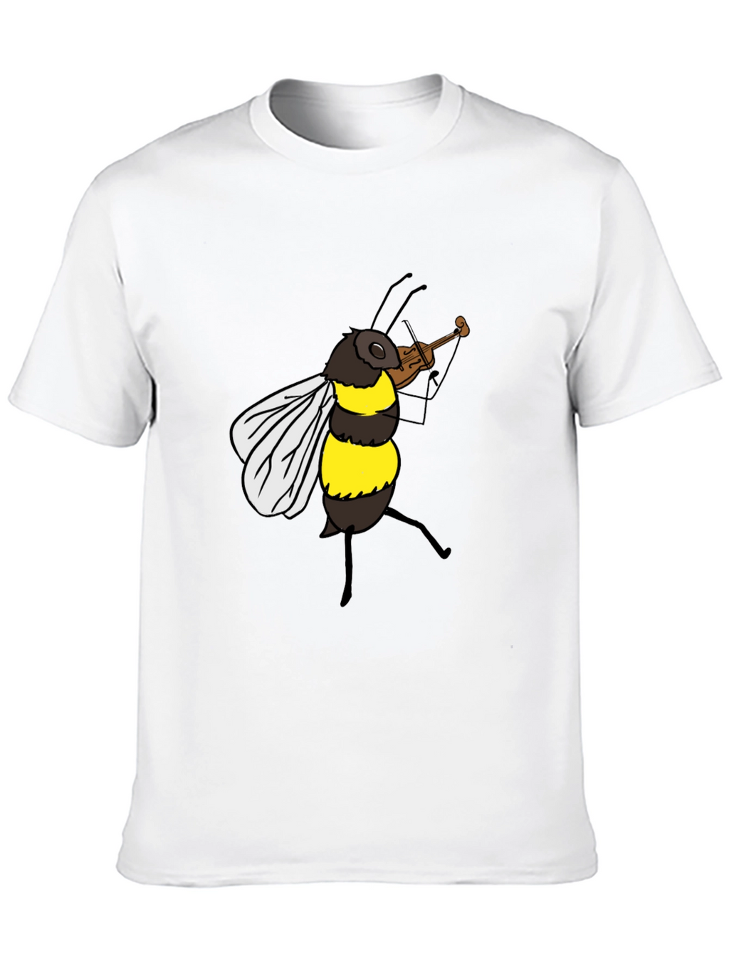 Bee Playing Violin Graphic Tee