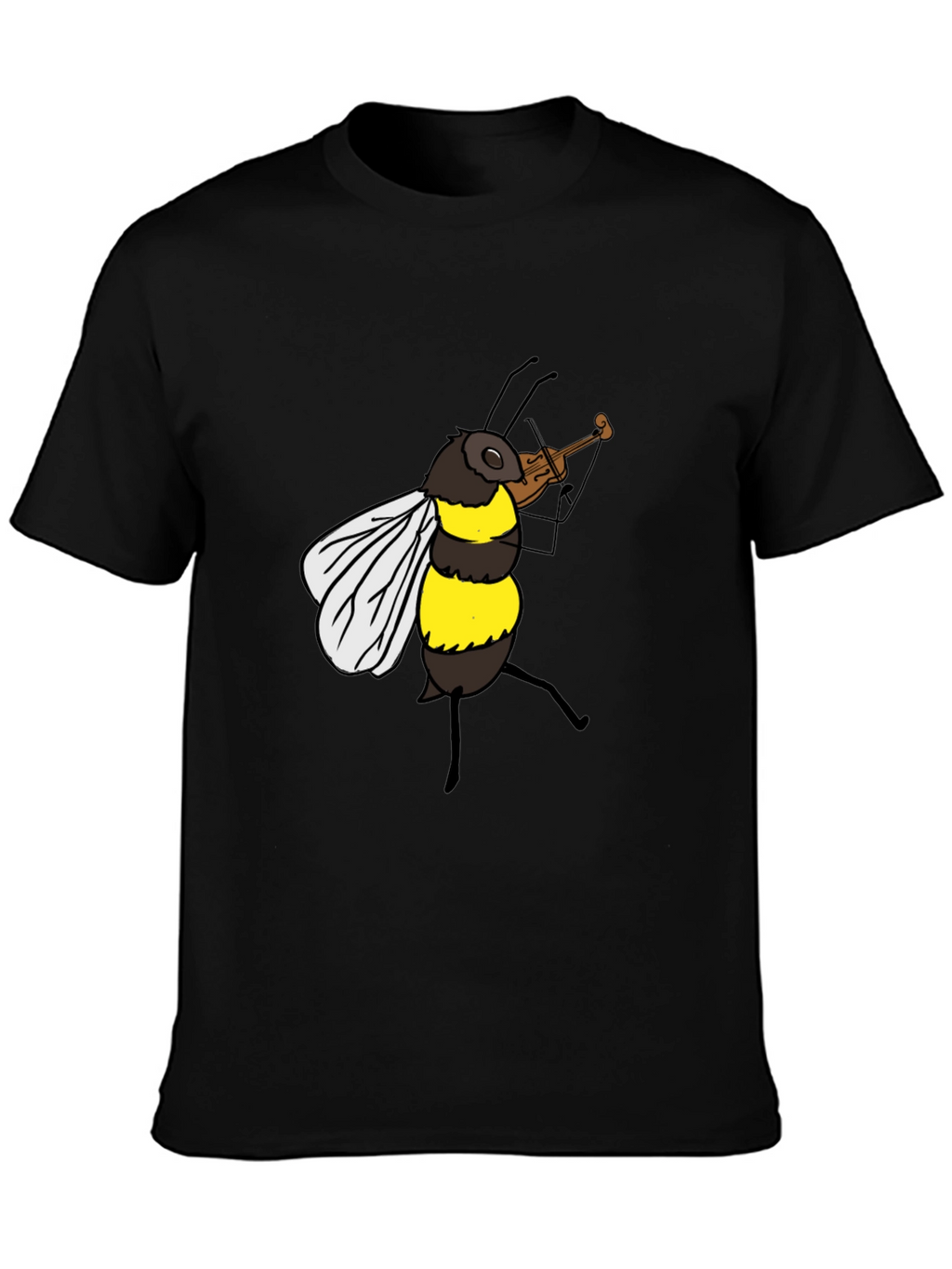 Bee Playing Violin Graphic Tee