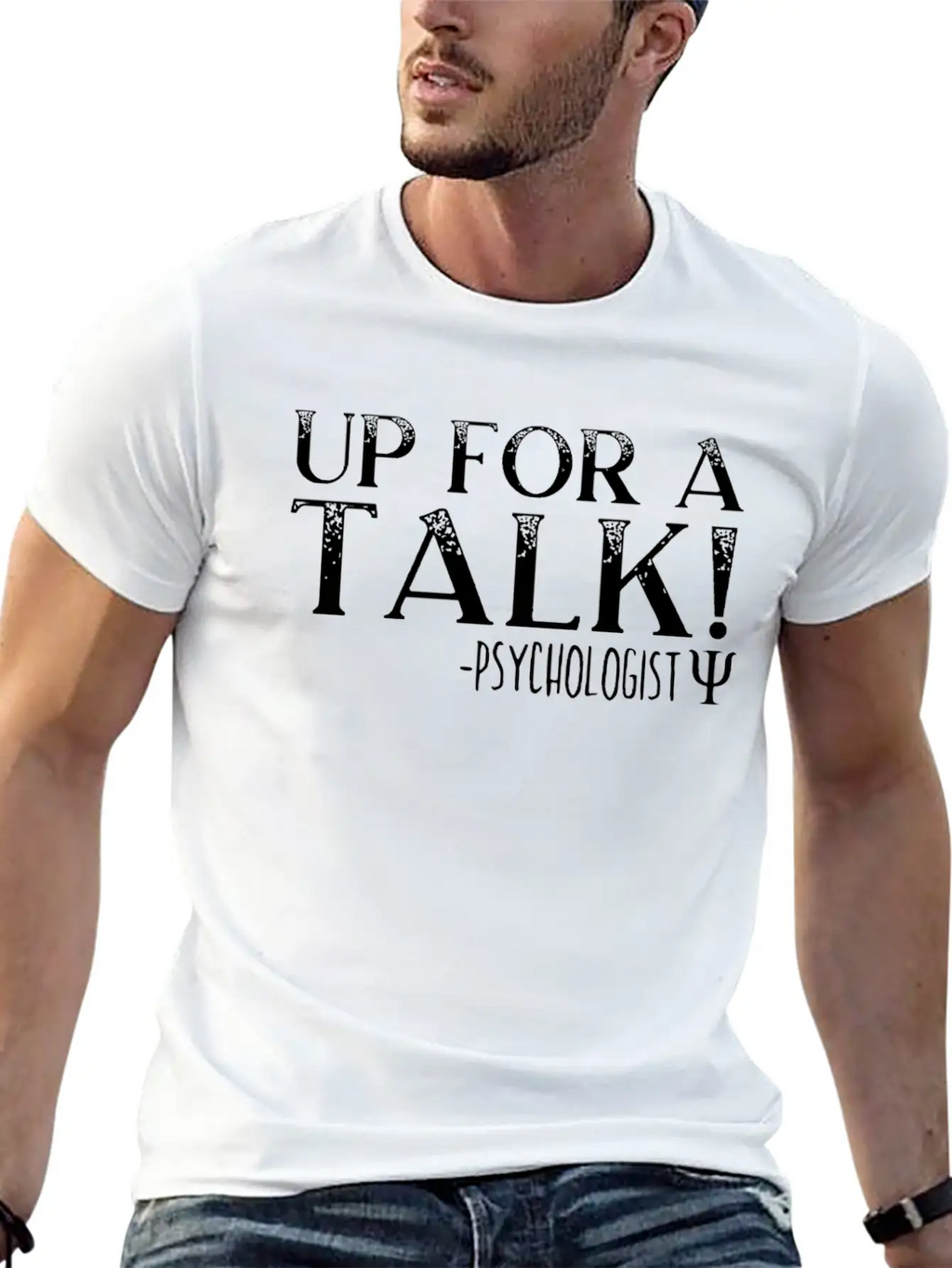 Up For A Talk School Psychologist Psychology Classic Cotton Tee – Unisex Comfort For Any Season