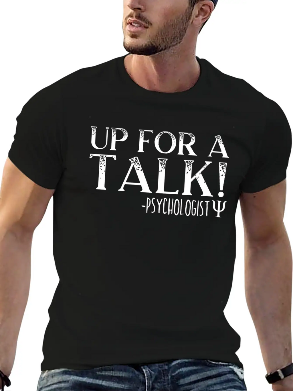 Up For A Talk School Psychologist Psychology Classic Cotton Tee – Unisex Comfort For Any Season