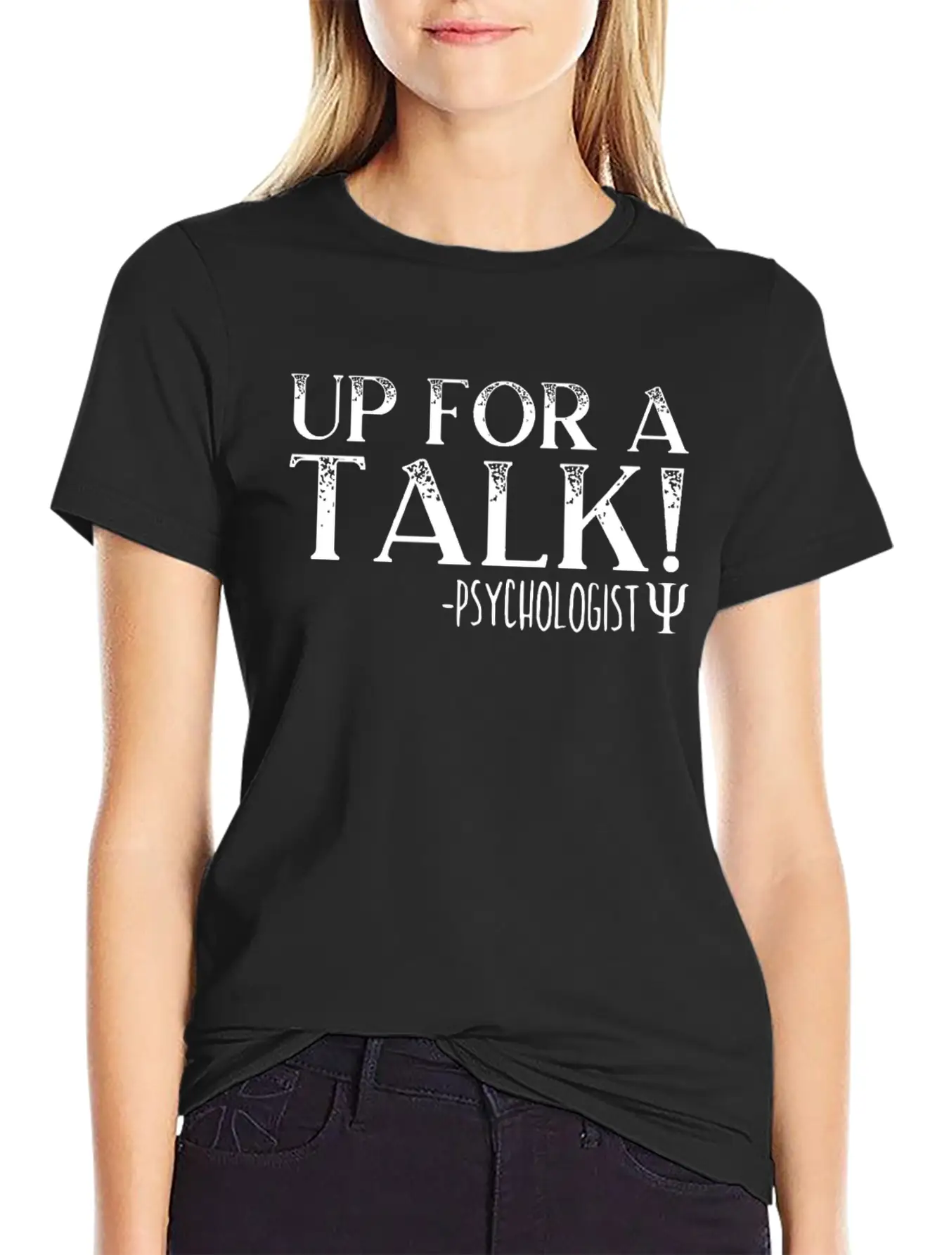 Up For A Talk School Psychologist Psychology Classic Cotton Tee – Unisex Comfort For Any Season