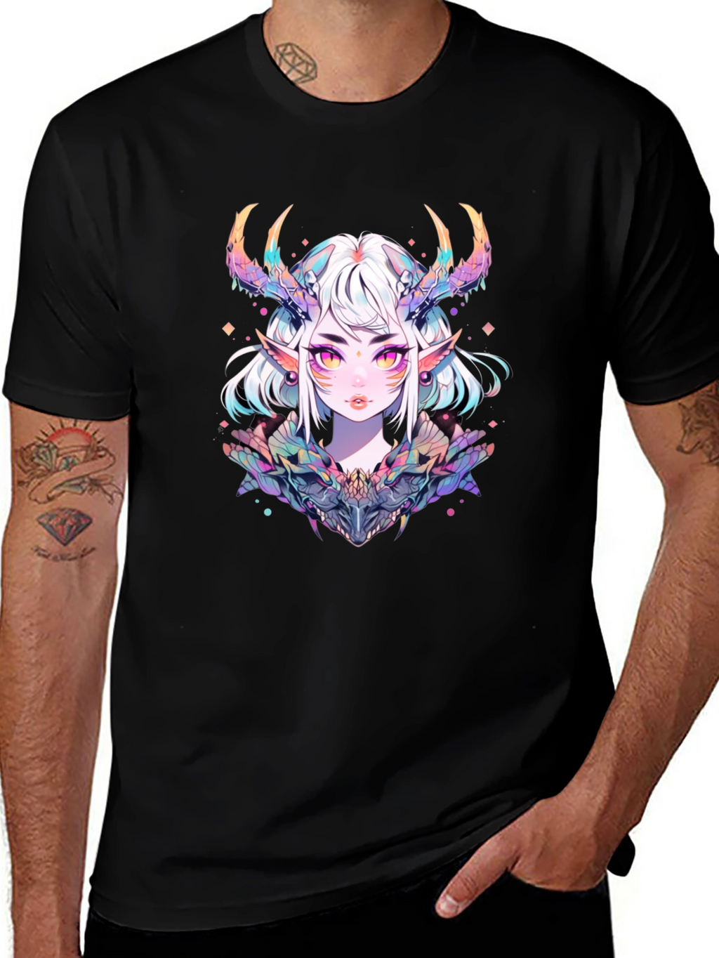 Anime Demon Girl Graphic T-Shirt