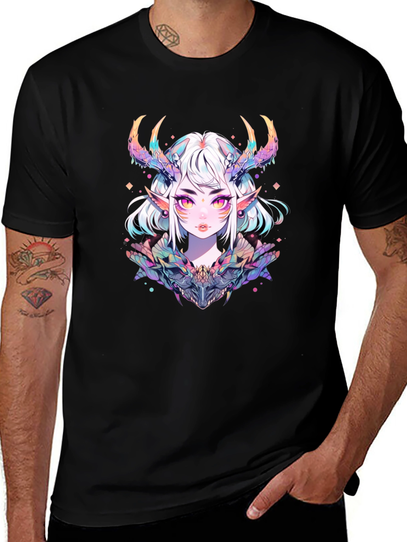 Anime Demon Girl Graphic T-Shirt
