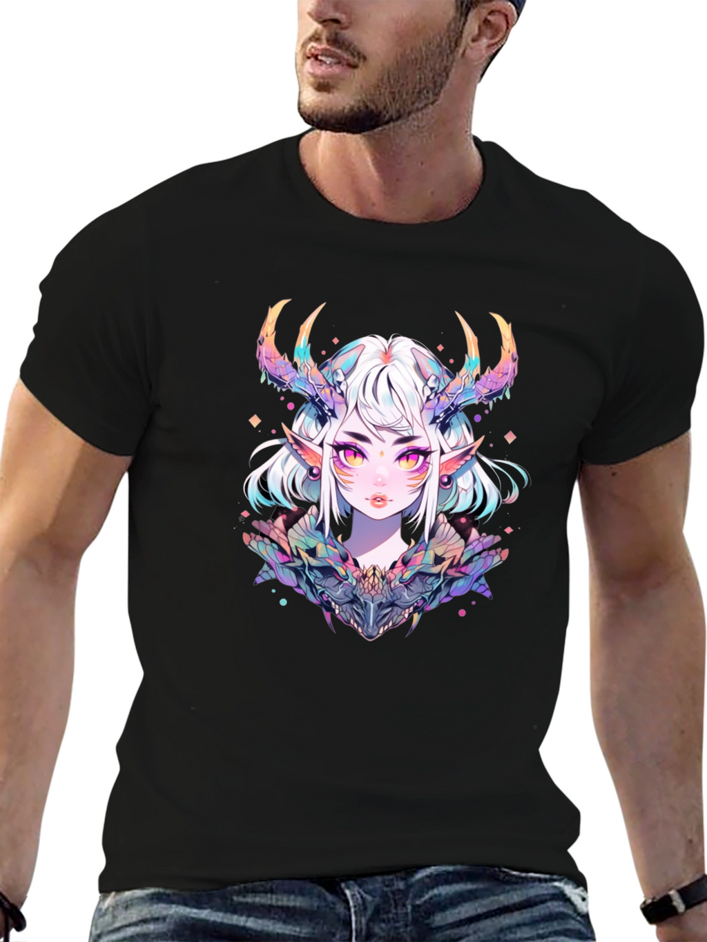 Anime Demon Girl Graphic T-Shirt