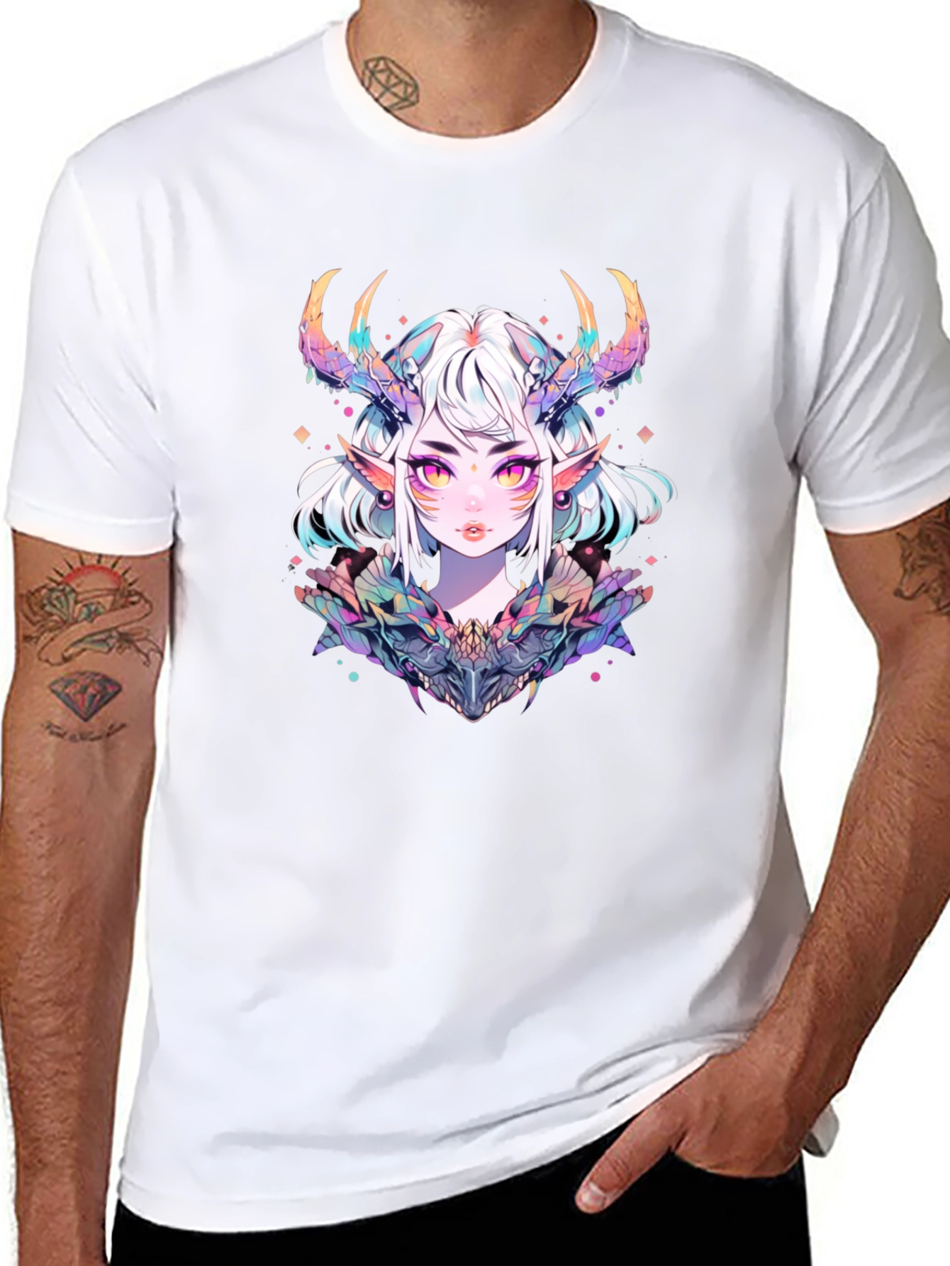 Anime Demon Girl Graphic T-Shirt