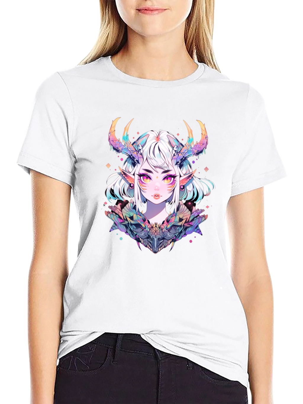 Anime Demon Girl Graphic T-Shirt