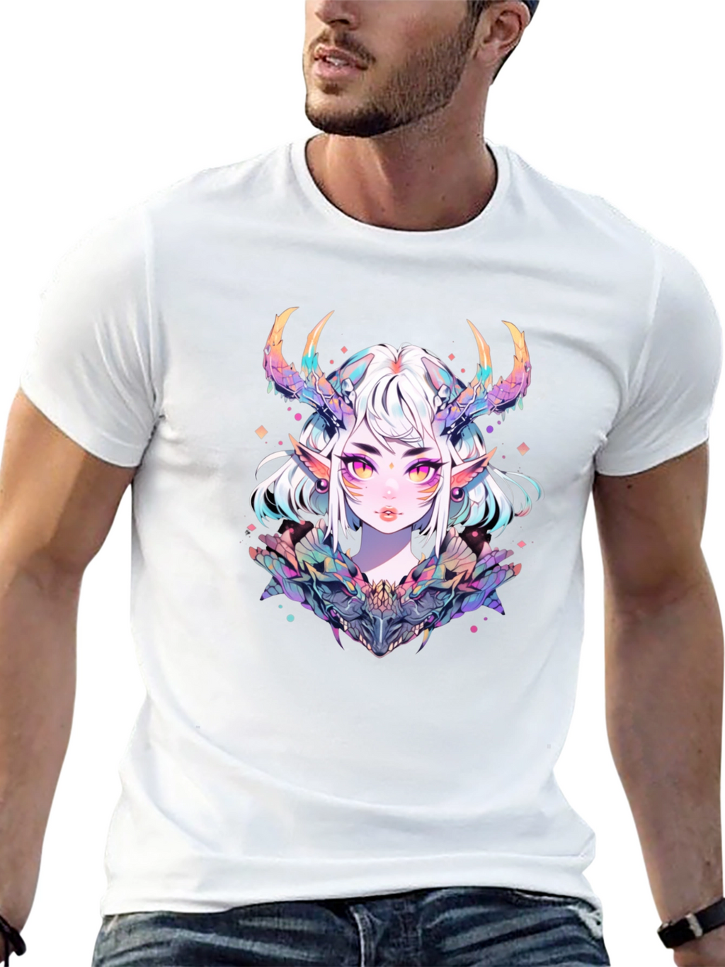 Anime Demon Girl Graphic T-Shirt
