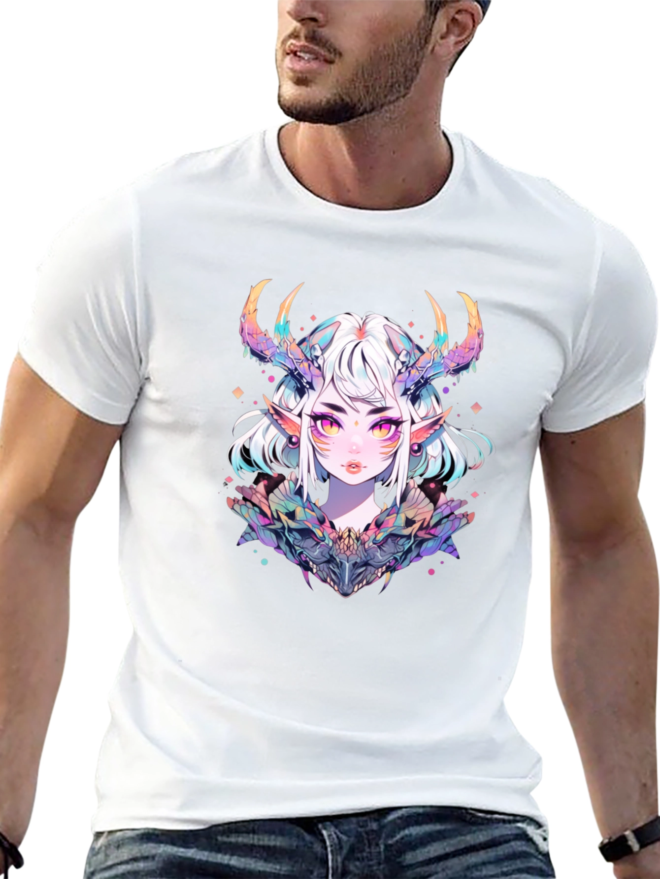 Anime Demon Girl Graphic T-Shirt