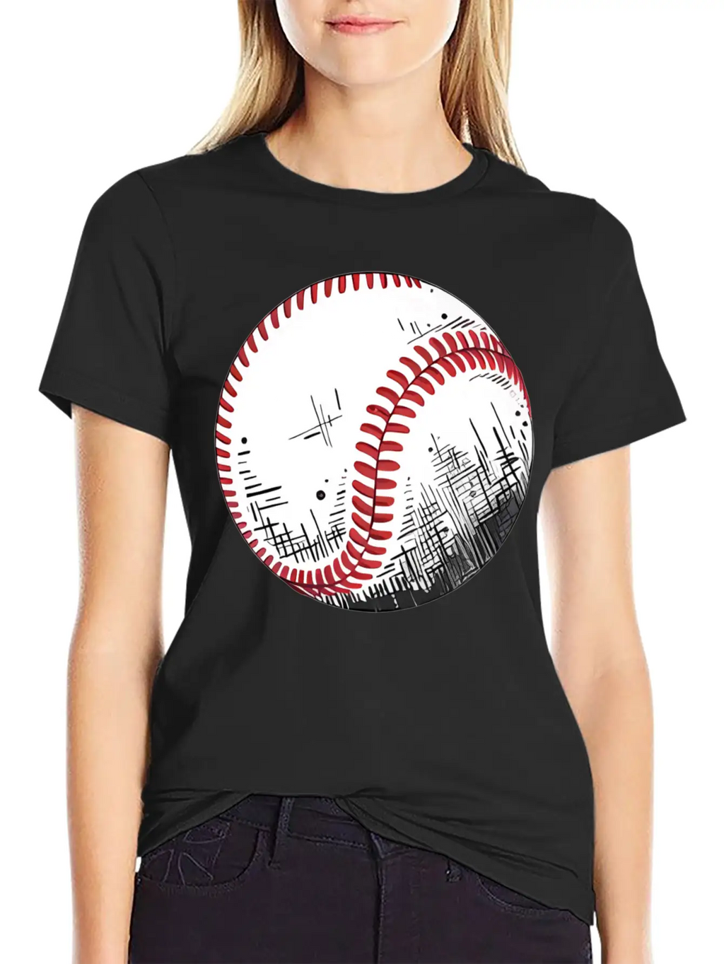 Urban Baseball Sketch Classic Cotton Tee – Unisex Comfort For Any Season