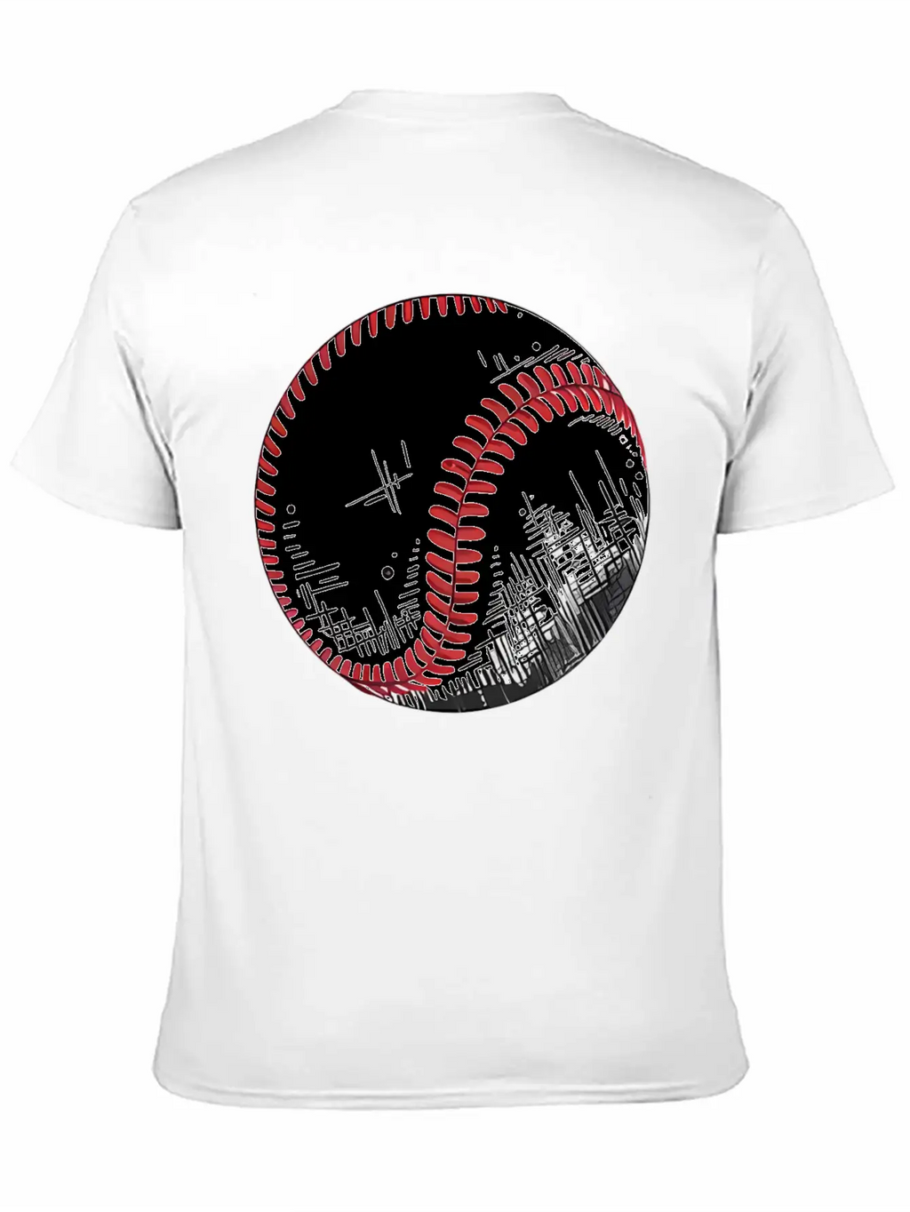 Urban Baseball Sketch Classic Cotton Tee – Unisex Comfort For Any Season
