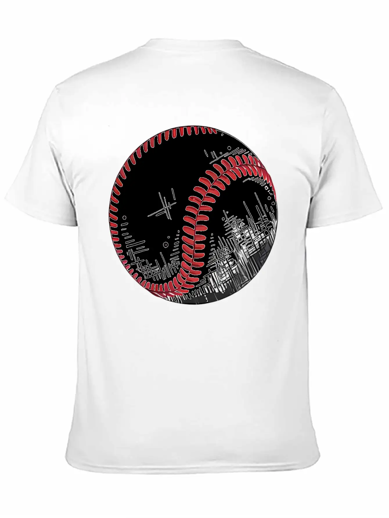Urban Baseball Sketch Classic Cotton Tee – Unisex Comfort For Any Season