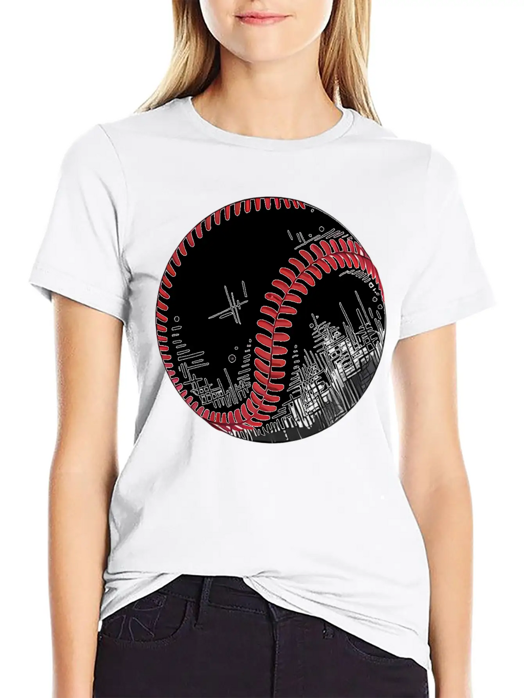 Urban Baseball Sketch Classic Cotton Tee – Unisex Comfort For Any Season