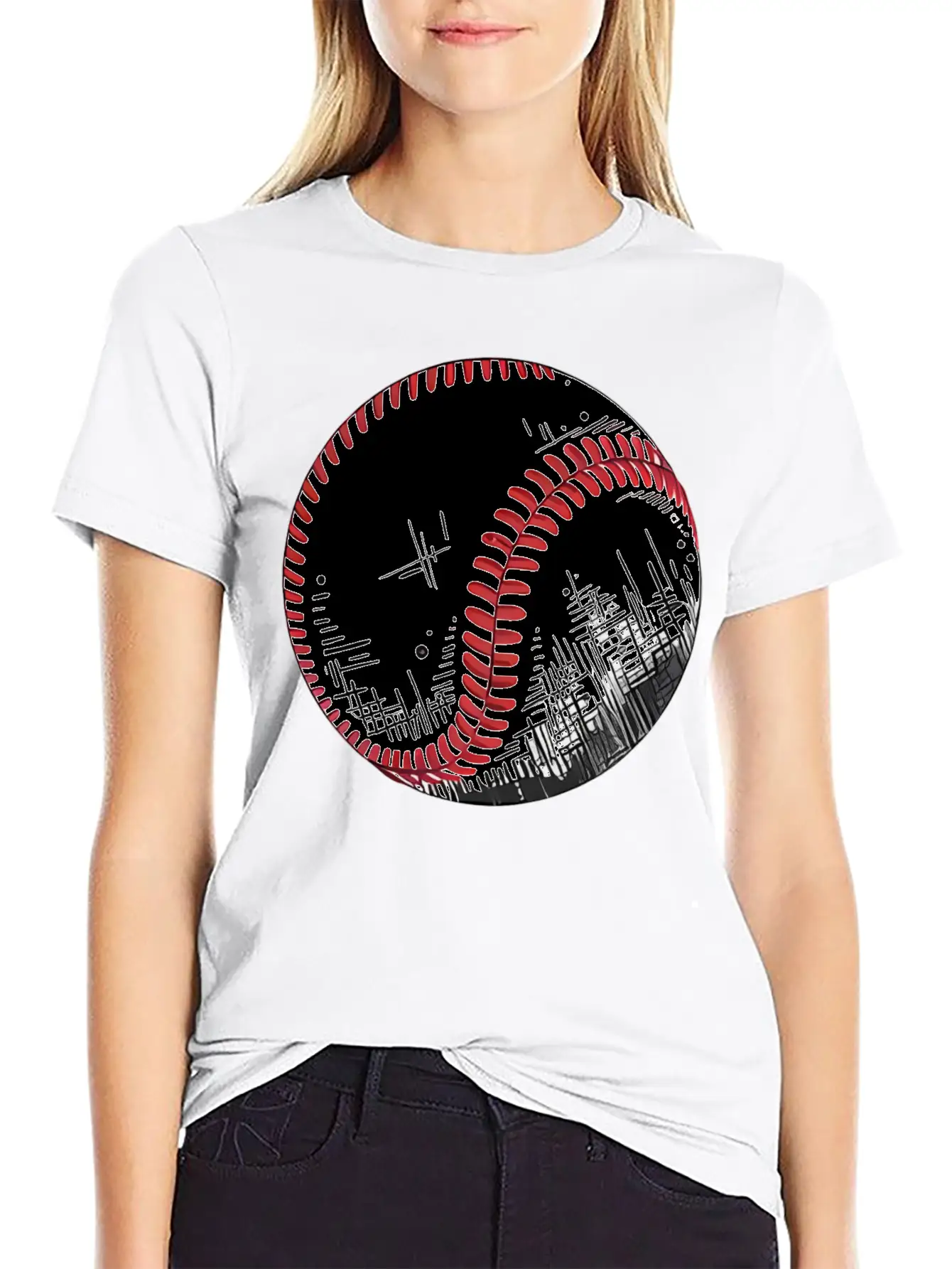 Urban Baseball Sketch Classic Cotton Tee – Unisex Comfort For Any Season