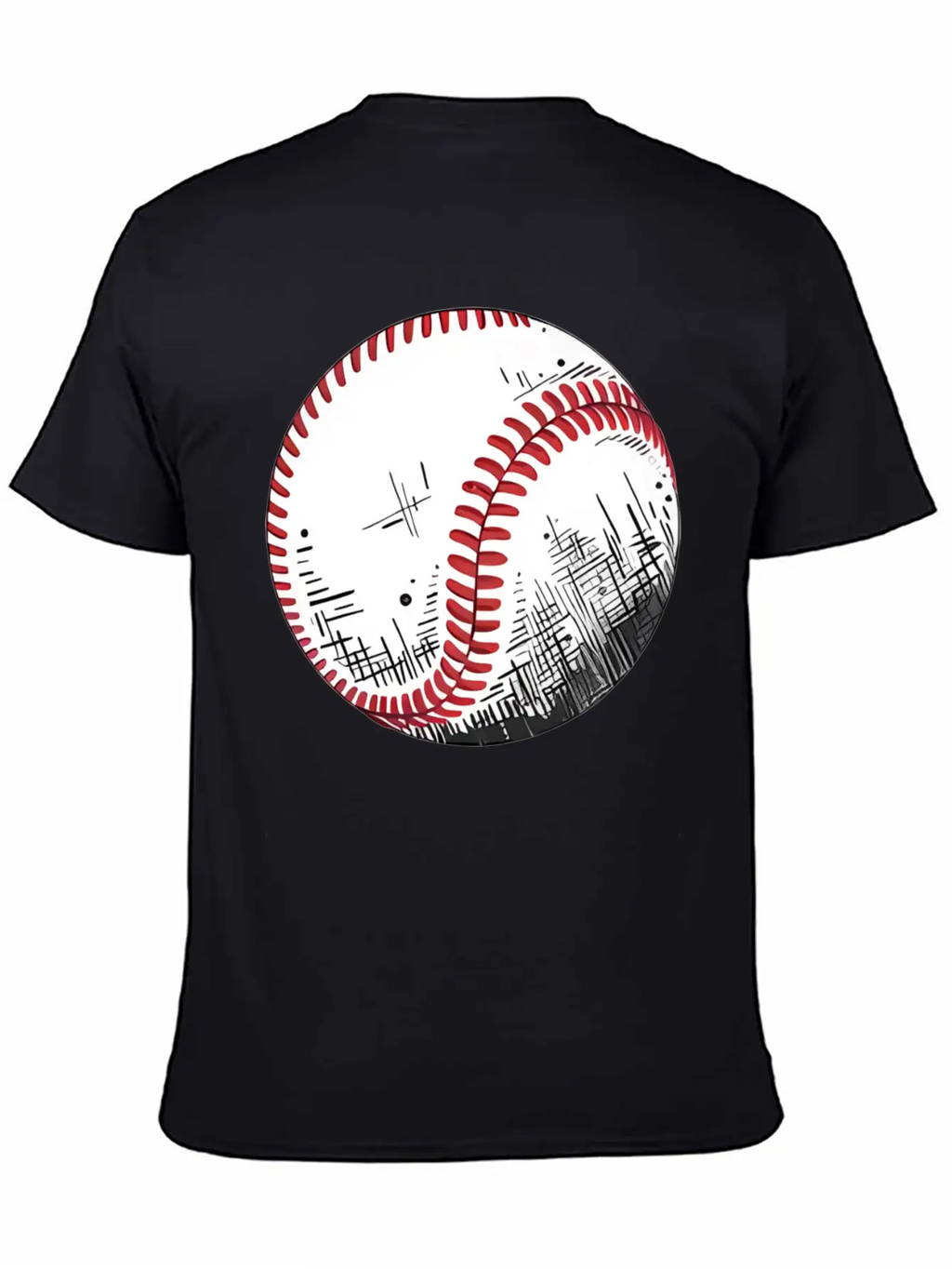 Urban Baseball Sketch Classic Cotton Tee – Unisex Comfort For Any Season