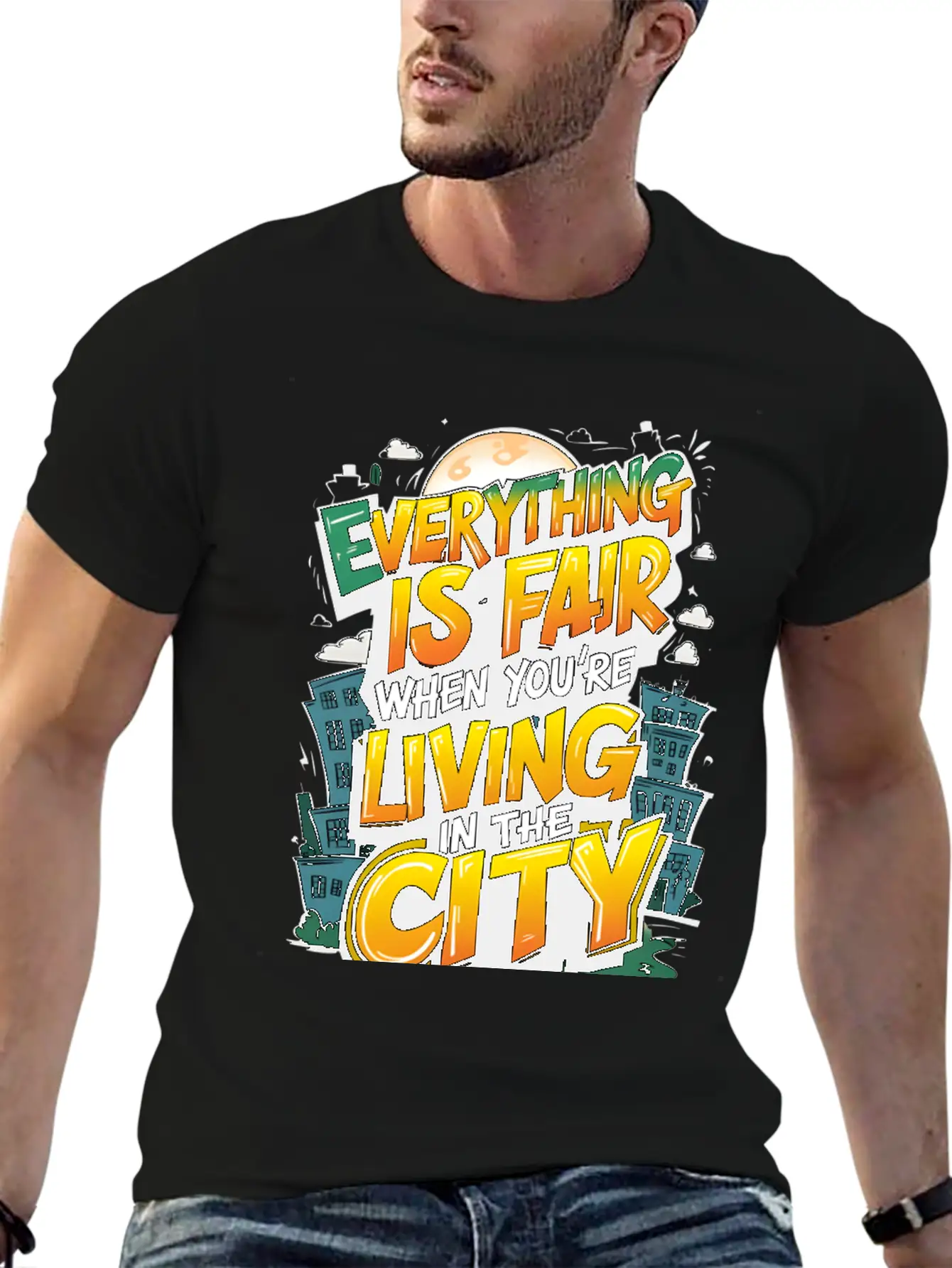 Urban Fairness Stylish Everyday T-Shirt – Unisex Basic Cotton Tee