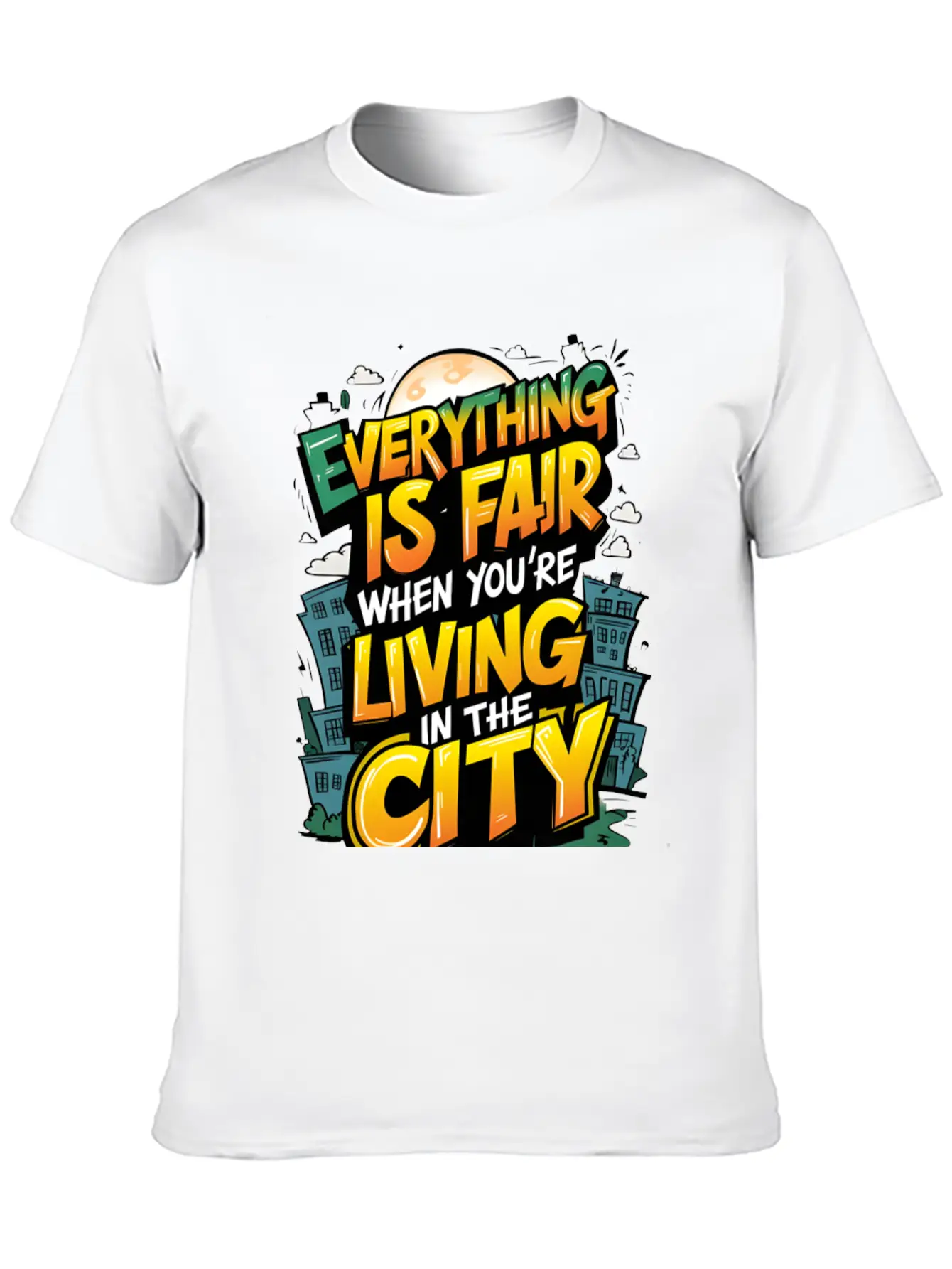 Urban Fairness Stylish Everyday T-Shirt – Unisex Basic Cotton Tee