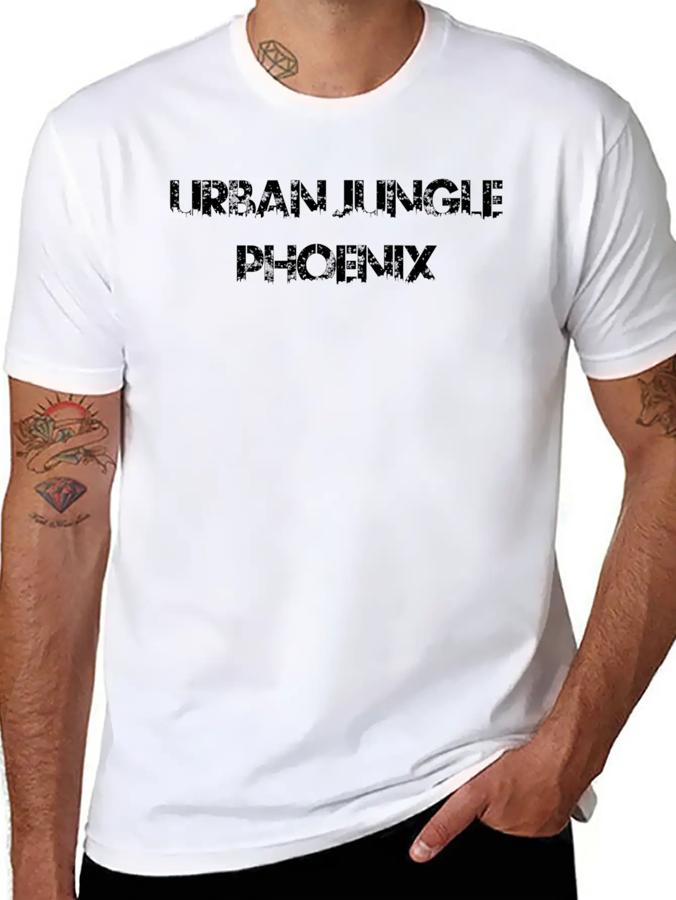 Urban Jungle - Phonenix Timeless Short Sleeve Tee – Comfy And Minimalist Design