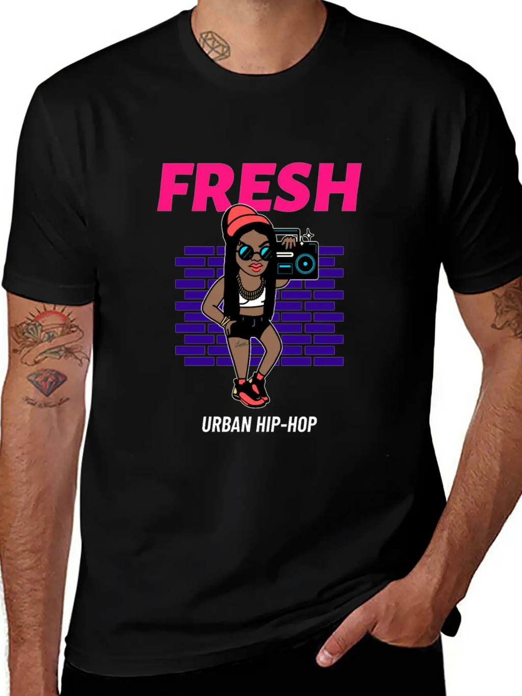Urban Styled Design Maker Of A Hip Hop Singer Timeless Short Sleeve Tee – Comfy And Minimalist Design