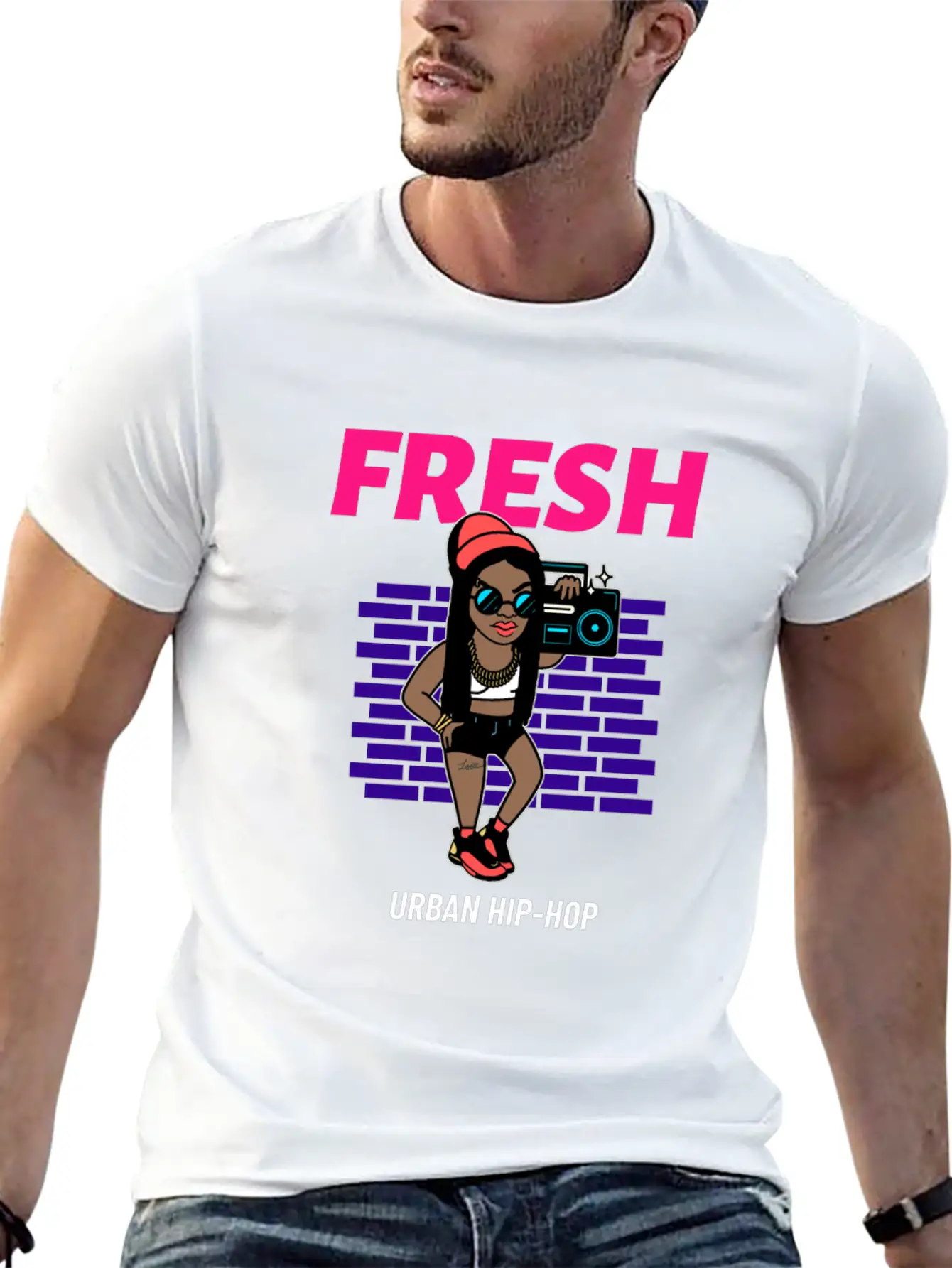 Urban Styled Design Maker Of A Hip Hop Singer Timeless Short Sleeve Tee – Comfy And Minimalist Design