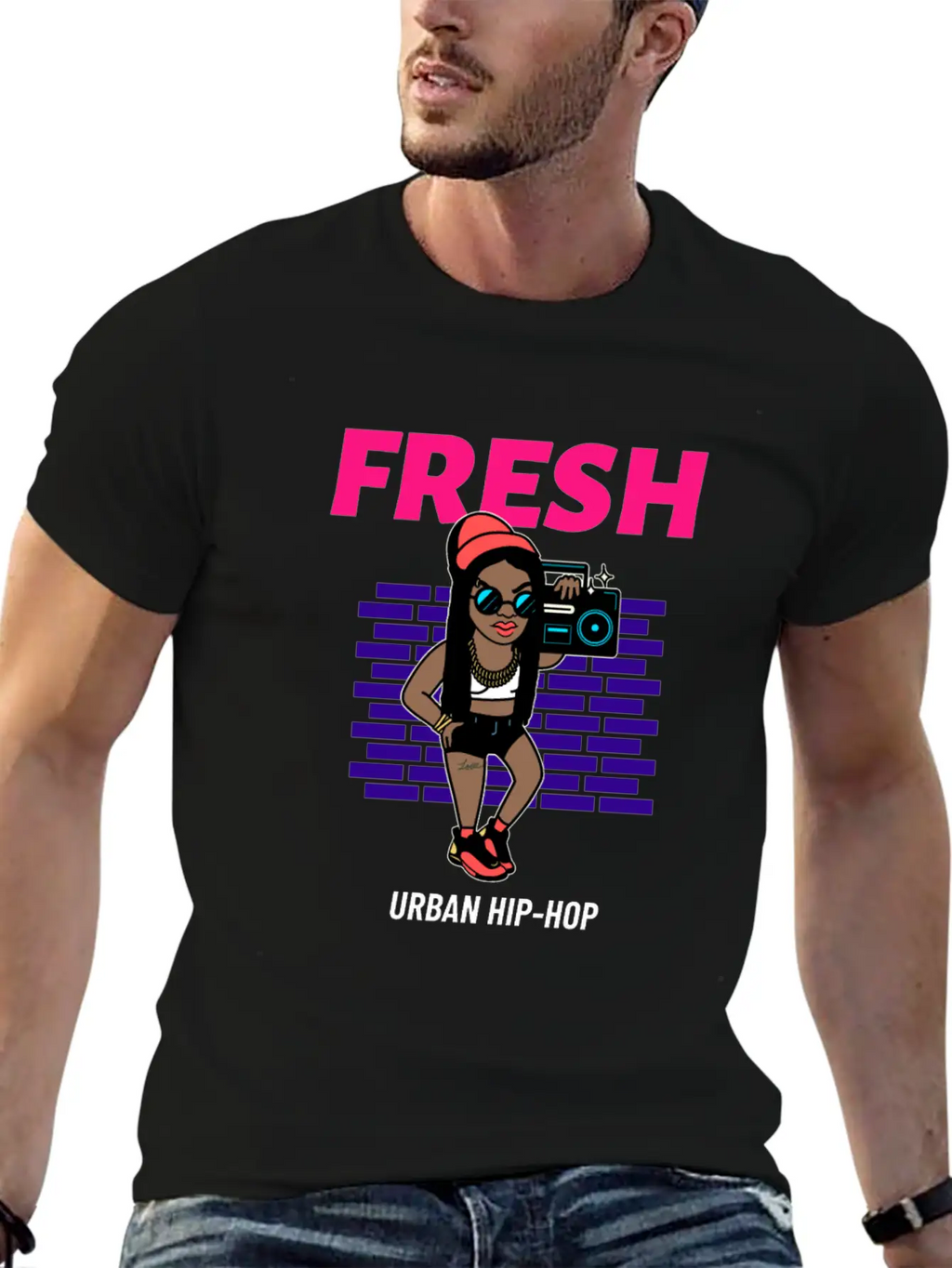 Urban Styled Design Maker Of A Hip Hop Singer Timeless Short Sleeve Tee – Comfy And Minimalist Design