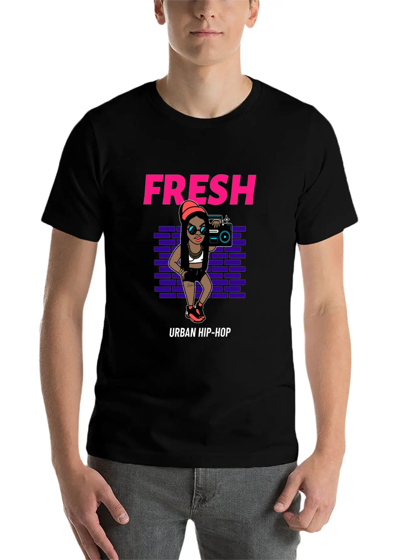 Urban Styled Design Maker Of A Hip Hop Singer Timeless Short Sleeve Tee – Comfy And Minimalist Design