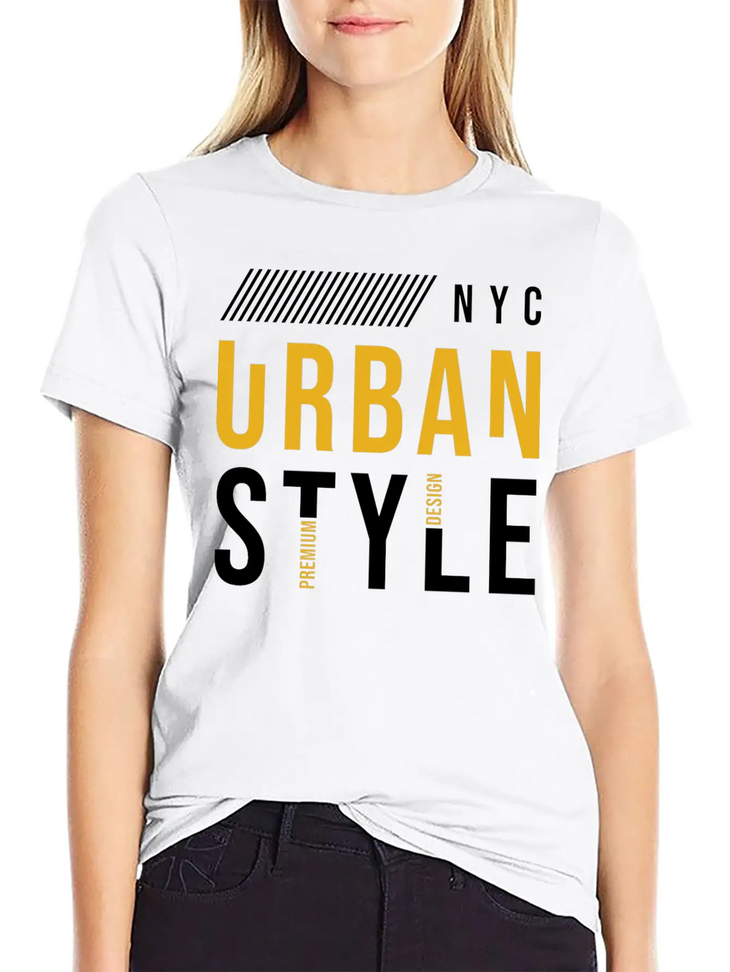 Urban Vibes: Street Art Design Print From The City Basic Graphic T-Shirt – Daily Comfort In Soft Cotton