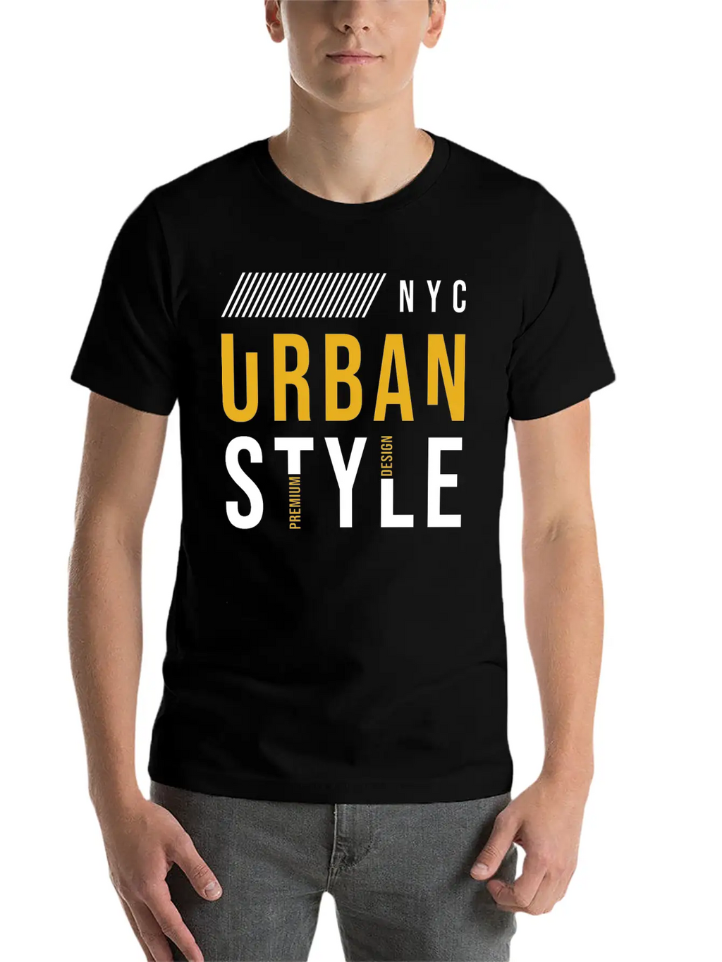 Urban Vibes: Street Art Design Print From The City Basic Graphic T-Shirt – Daily Comfort In Soft Cotton