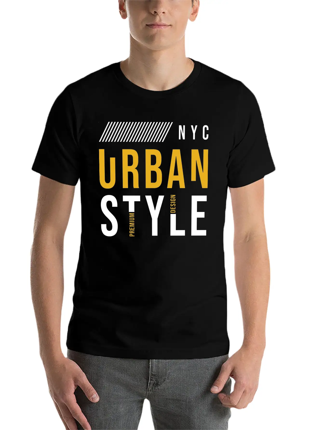 Urban Vibes: Street Art Design Print From The City Basic Graphic T-Shirt – Daily Comfort In Soft Cotton