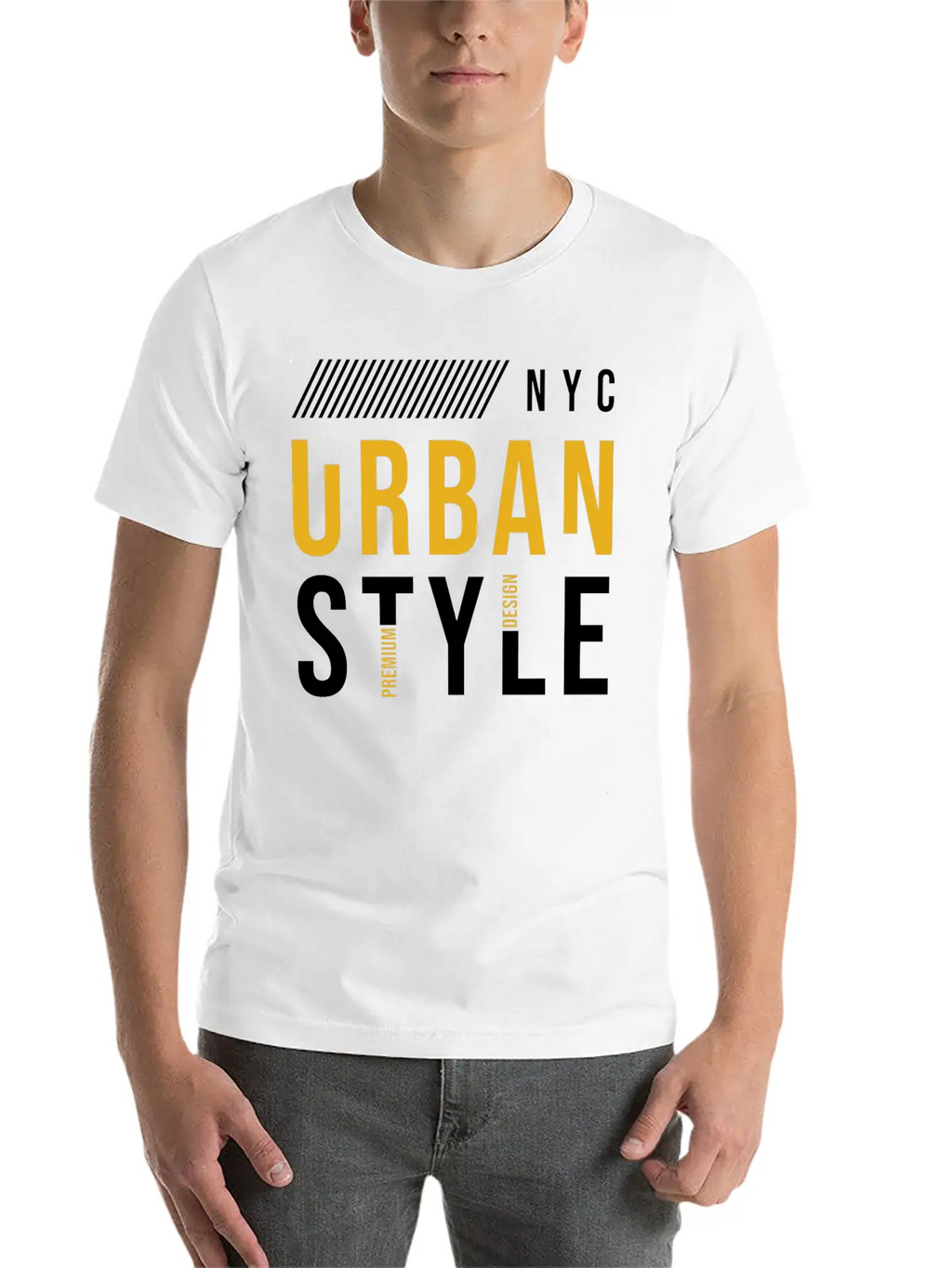Urban Vibes: Street Art Design Print From The City Basic Graphic T-Shirt – Daily Comfort In Soft Cotton