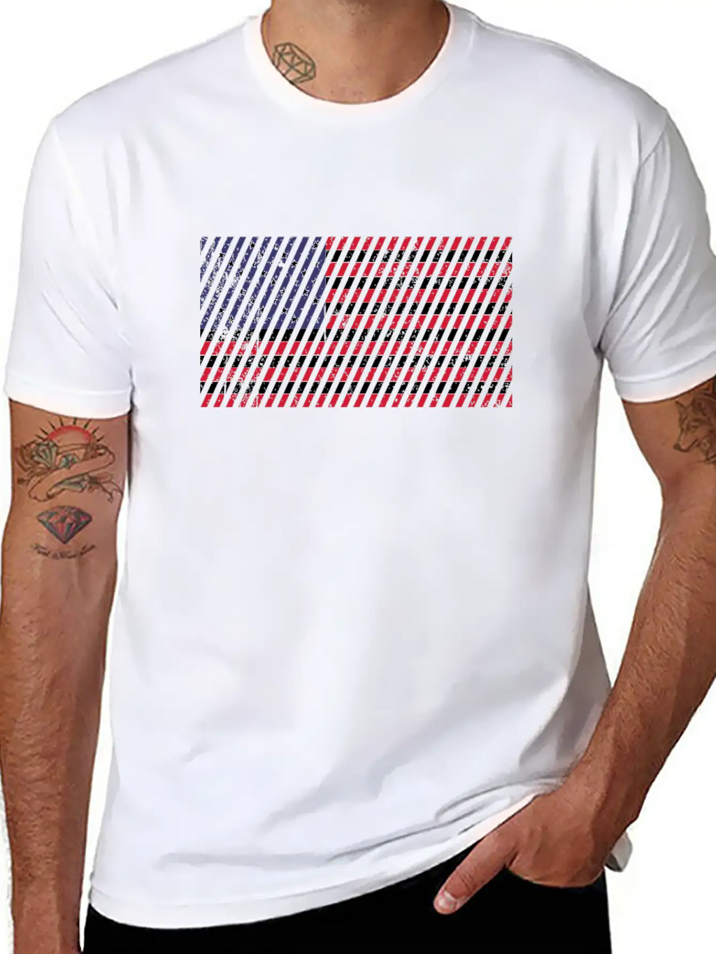 Us Flag Classic Cotton Tee – Unisex Comfort For Any Season