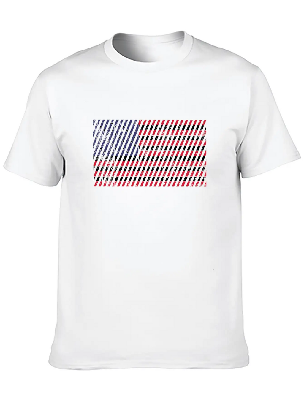Us Flag Classic Cotton Tee – Unisex Comfort For Any Season