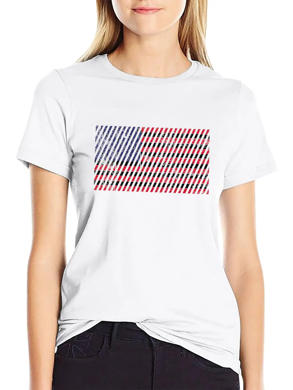Us Flag Classic Cotton Tee – Unisex Comfort For Any Season
