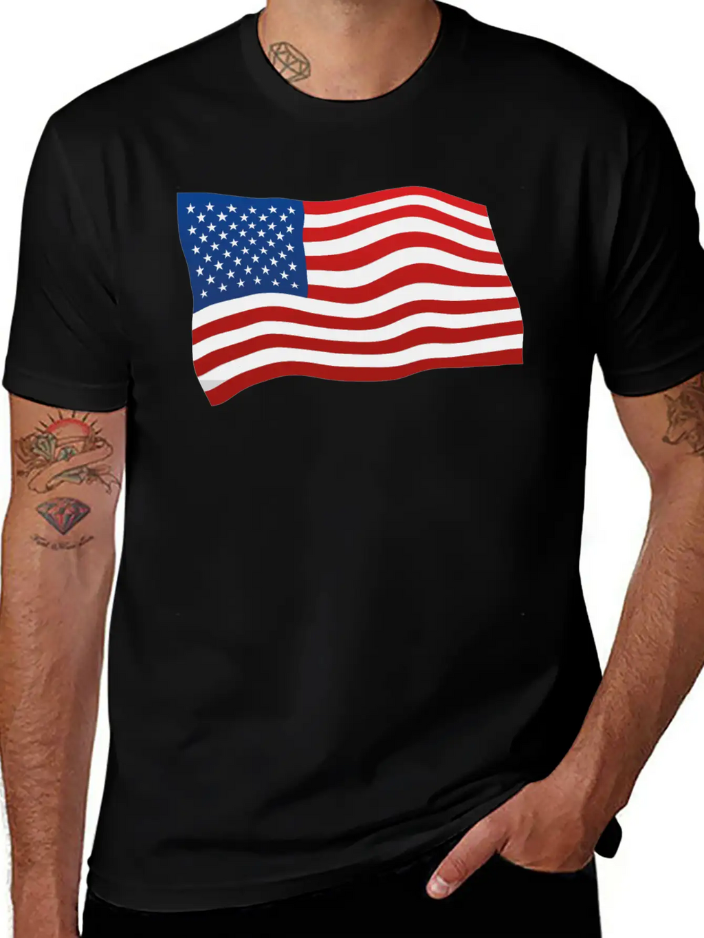 USA Flag Basic Graphic T-Shirt – Daily Comfort In Soft Cotton