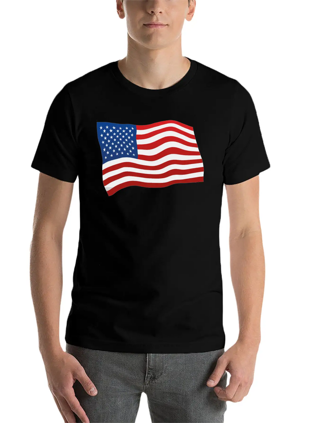 USA Flag Basic Graphic T-Shirt – Daily Comfort In Soft Cotton