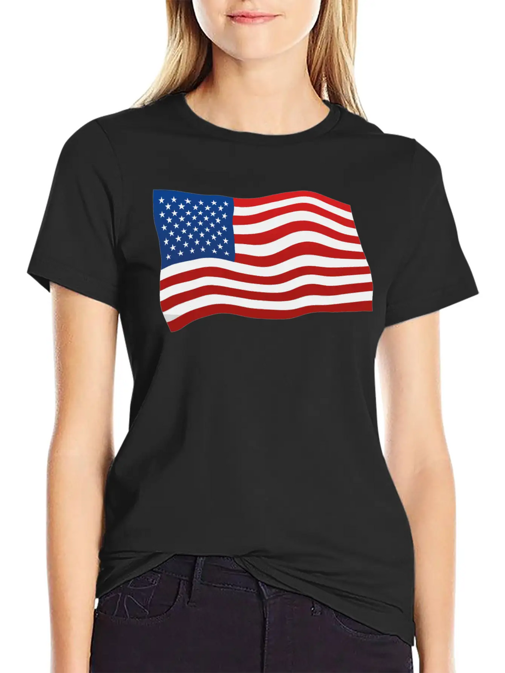 USA Flag Basic Graphic T-Shirt – Daily Comfort In Soft Cotton