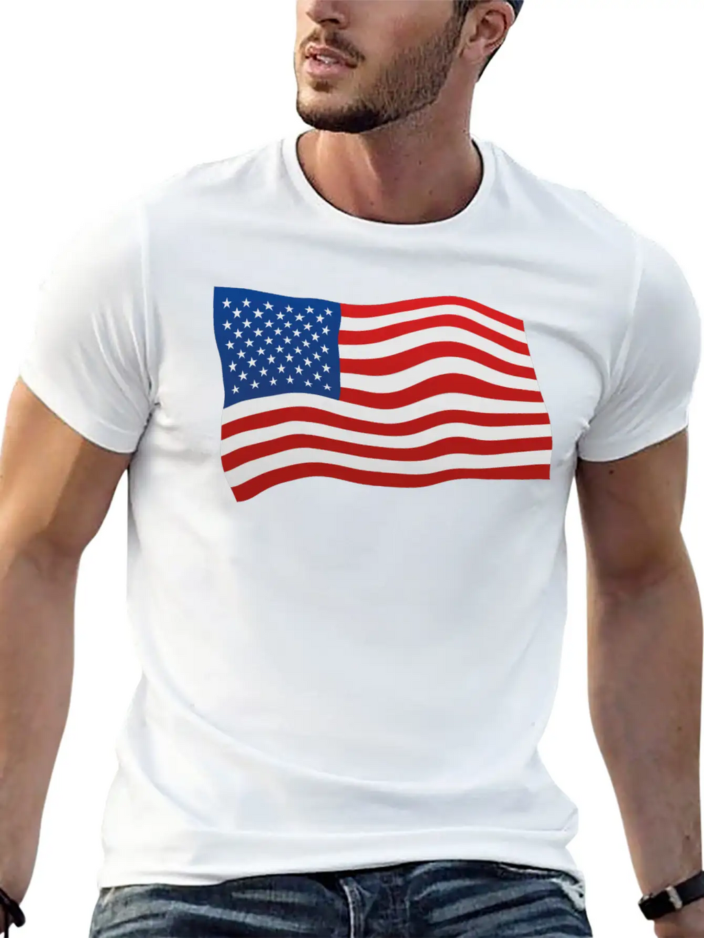 USA Flag Basic Graphic T-Shirt – Daily Comfort In Soft Cotton