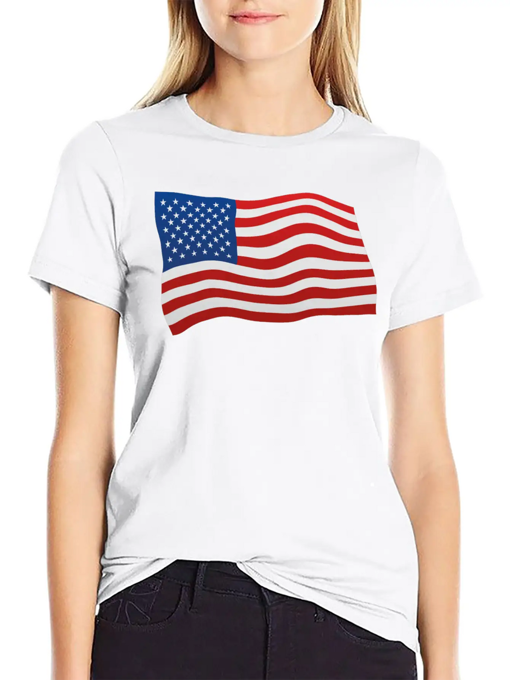 USA Flag Basic Graphic T-Shirt – Daily Comfort In Soft Cotton